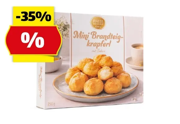 FINEST BAKERY Mini Brandteigkrapferl/Mini Eclairs, 250 g/200 g