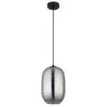 M&ouml;belix H&auml;ngeleuchte Jefrey Grau Schwarz D: 20 cm