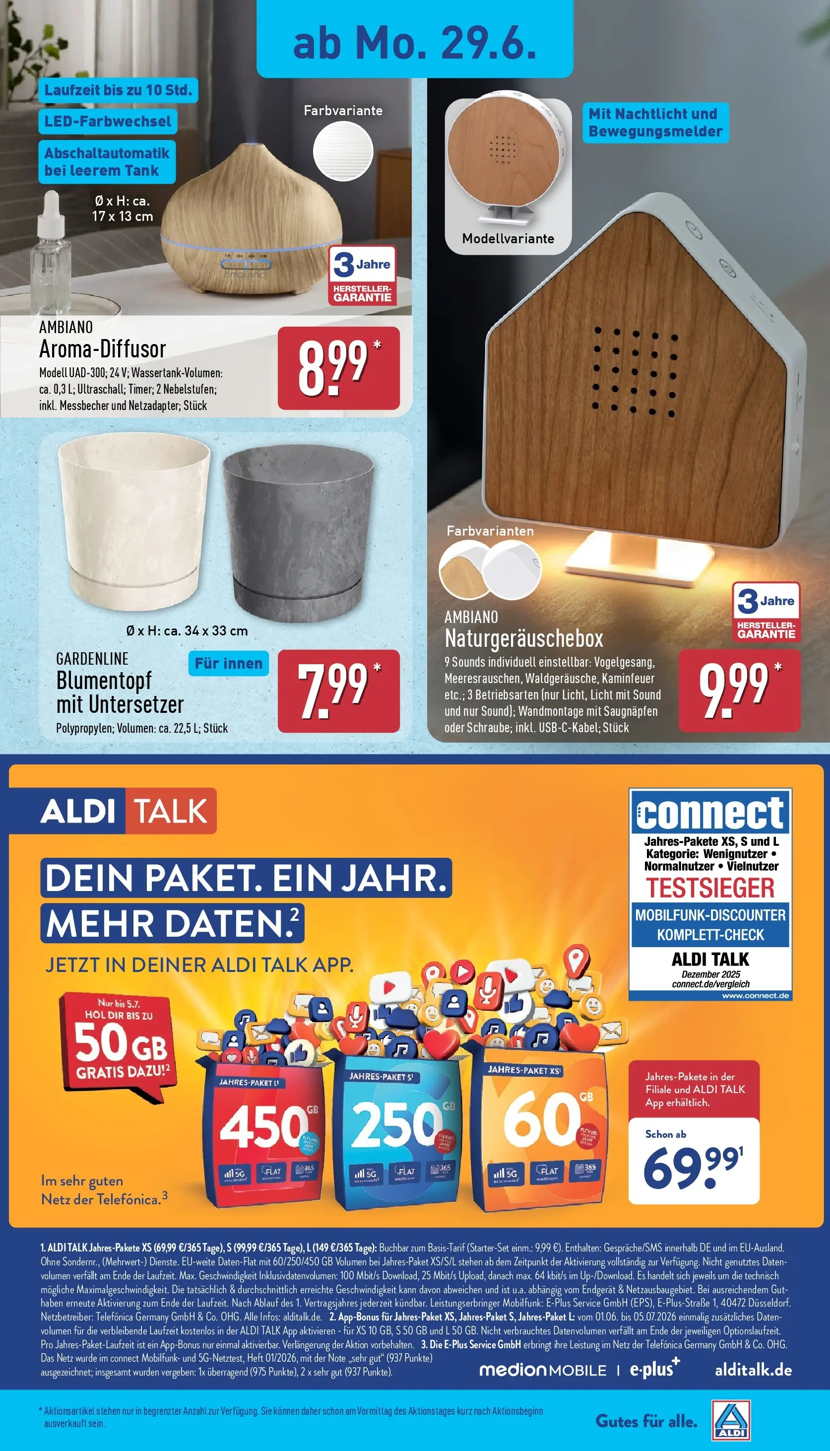 Aldi - ALDI Nord: Wochenangebote (ab 28.06.2026) » Angebote Online | Seite: 19 | Produkte: Blumentopf, Nachtlicht