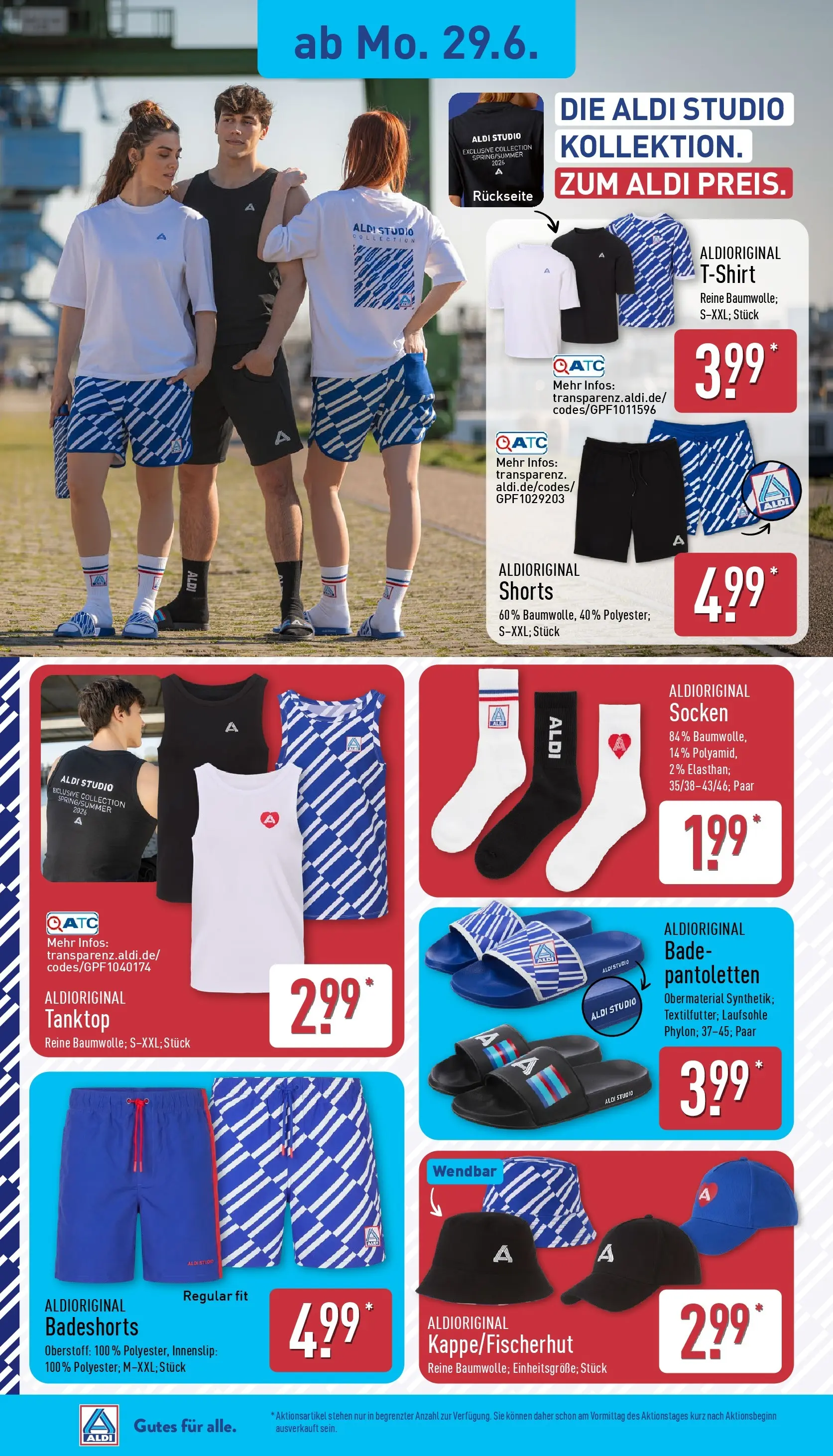 Aldi - ALDI Nord: Wochenangebote (ab 28.06.2026) » Angebote Online | Seite: 22 | Produkte: Top, Badeshorts, Tanktop, Socken