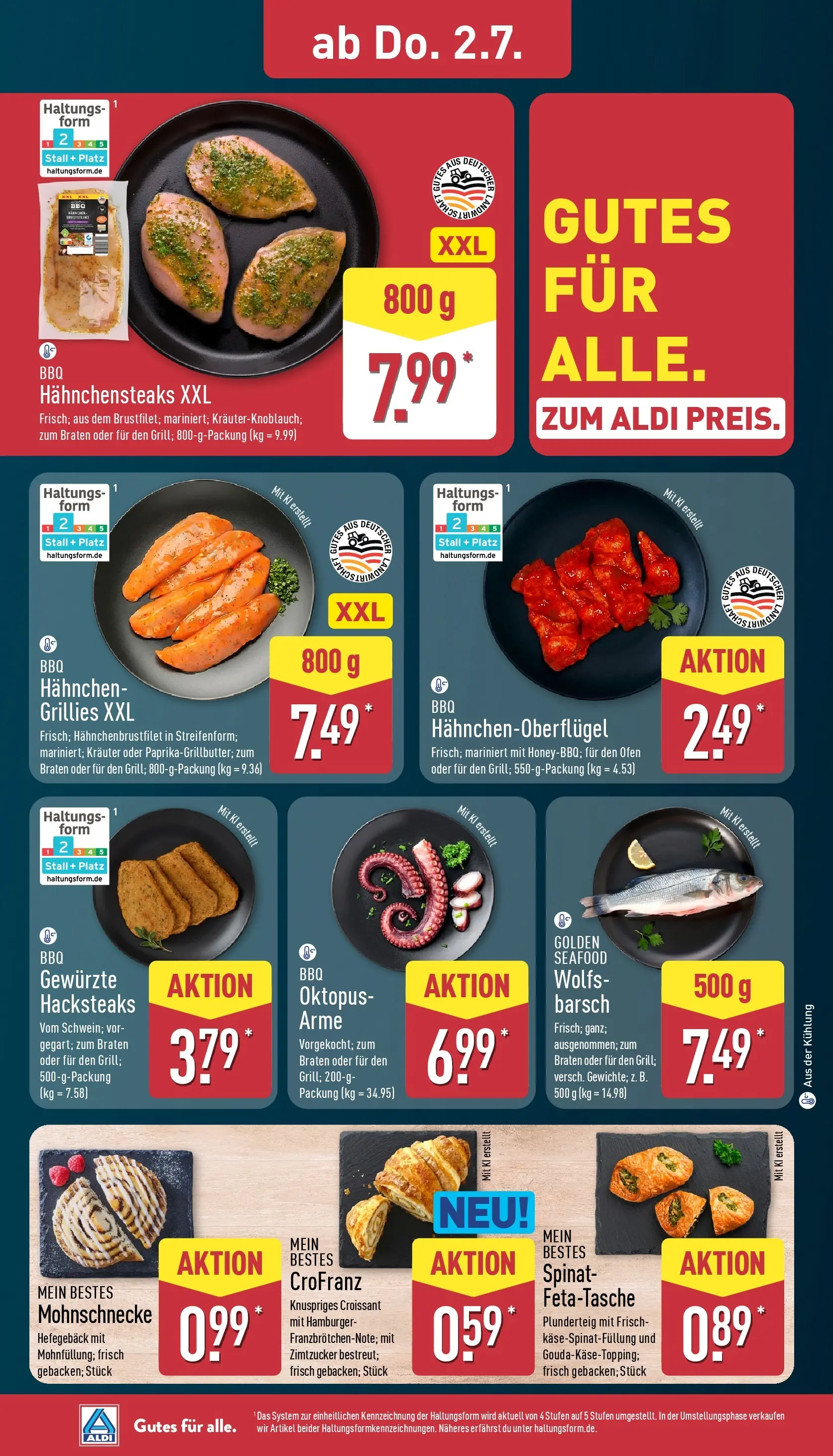 Aldi - ALDI Nord: Wochenangebote (ab 28.06.2026) » Angebote Online | Seite: 32 | Produkte: Ofen, Hahnchen, Feta, Croissant