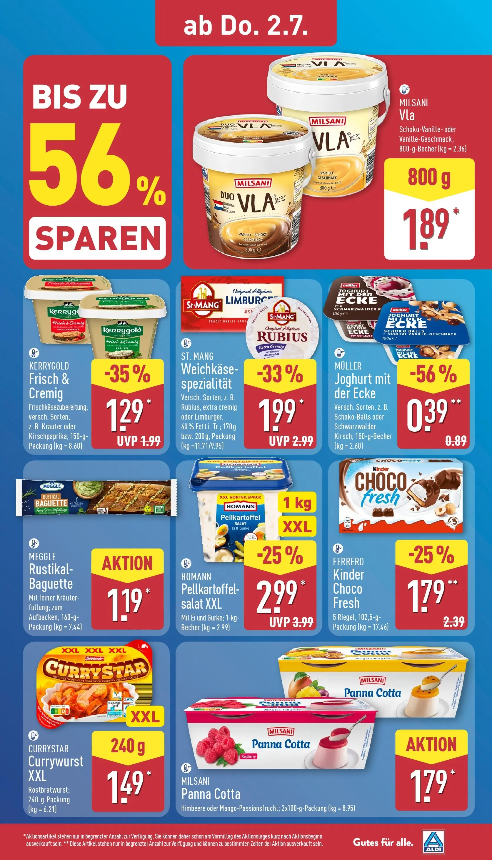 Aldi - ALDI Nord: Wochenangebote (ab 28.06.2026) » Angebote Online | Seite: 33 | Produkte: Joghurt, Baguette, Himbeere, Salat