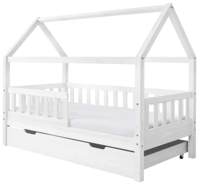 Hausbett Kay ca. 80x160 cm Wei&szlig;