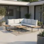 m&ouml;max Dornbirn - Ihr Trendm&ouml;belhaus in Dornbirn Loungegarnitur Elia Hellgrau Outdoorstoff/Metall/Holz