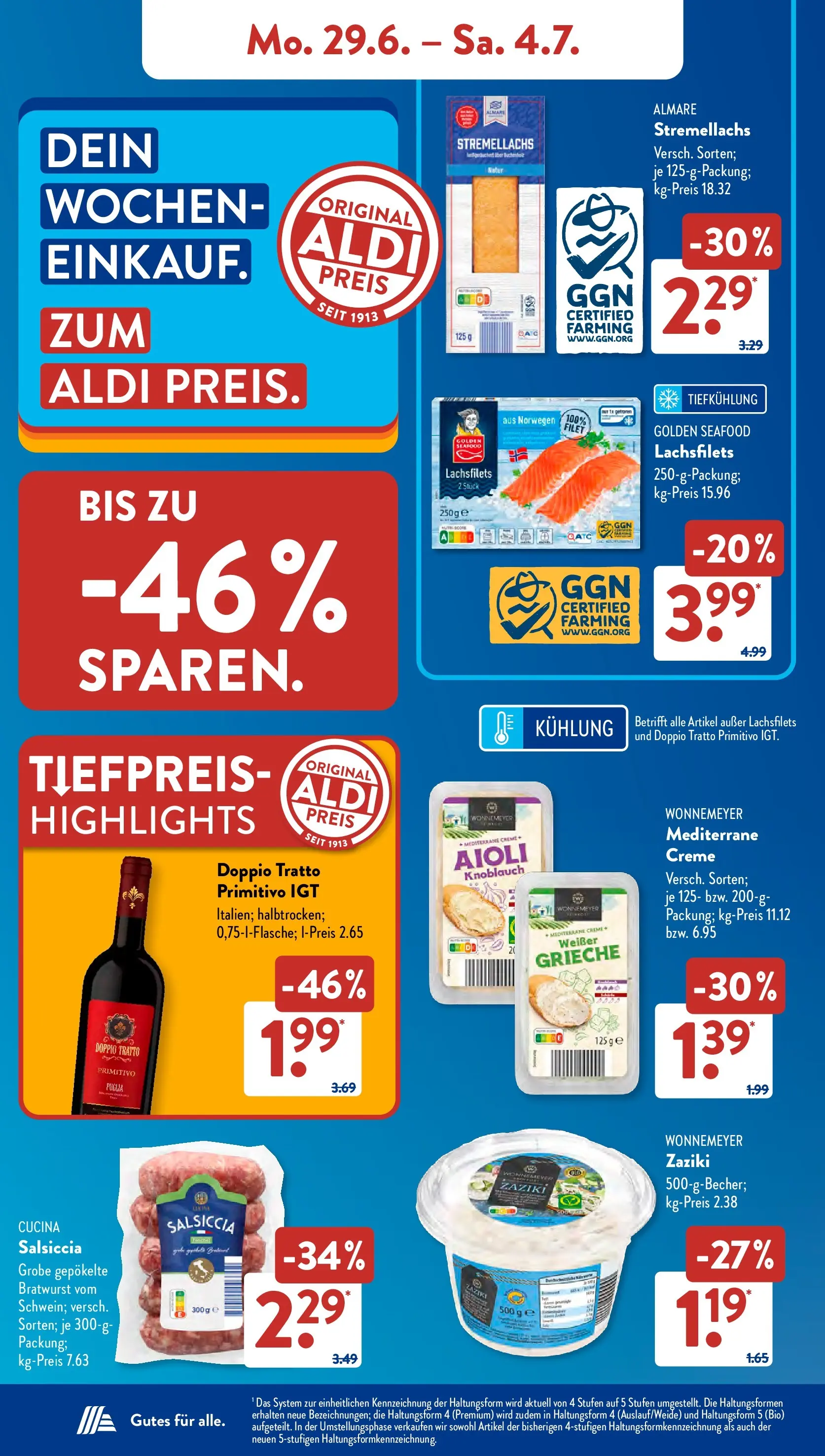 Aldi Süd - Aldi Süd: Wochenangebote (ab 28.06.2026) zum Blättern | Seite: 5 | Produkte: Bratwurst, Creme, Knoblauch