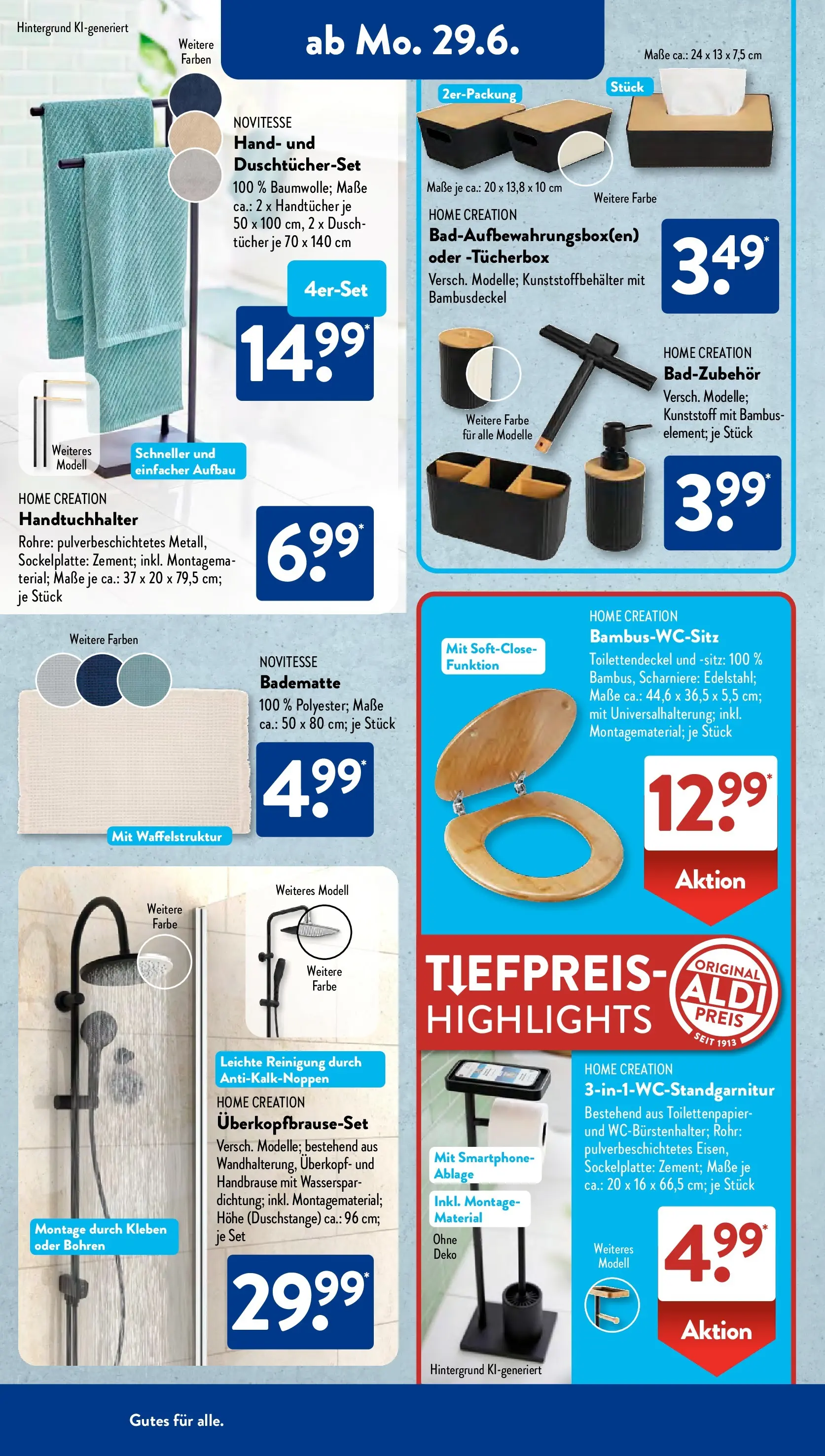 Aldi Süd - Aldi Süd: Wochenangebote (ab 28.06.2026) zum Blättern | Seite: 11 | Produkte: Handtuchhalter, Home creation, Smartphone, Toilettenpapier