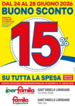 Iperfamila BUONO SCONTO 15% - al 28.06.2026