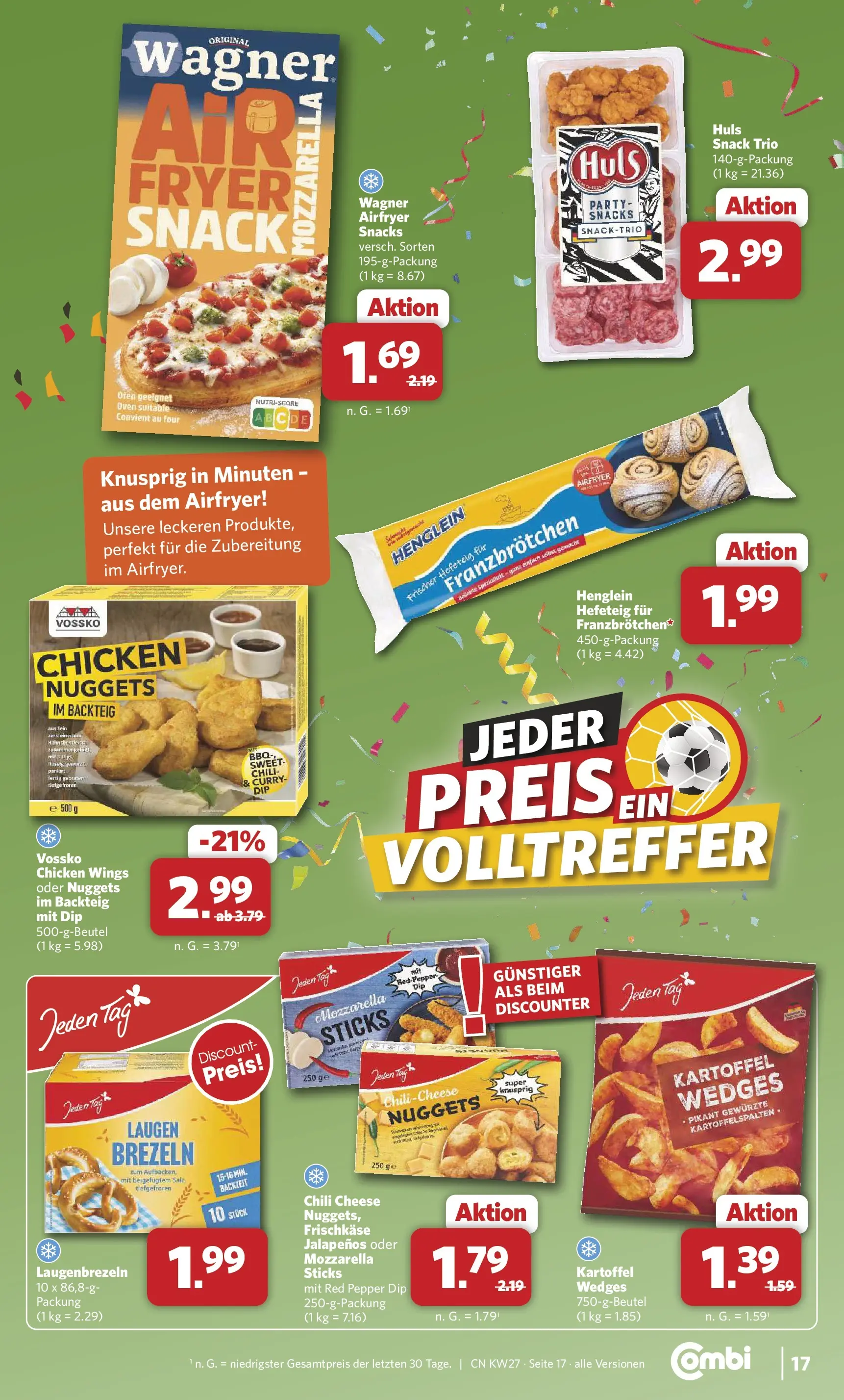Combi Prospekt Cuxhaven (ab 29.06.2026) zum Blättern | Seite: 17 | Produkte: Ofen, Mozzarella, Chili, Frischkase