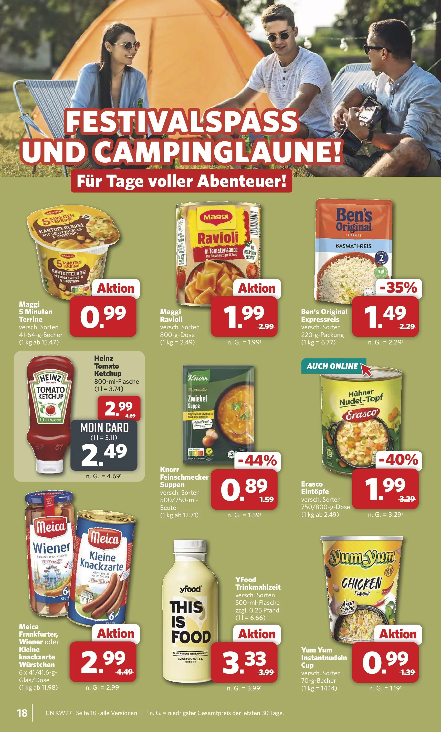 Combi Prospekt Cuxhaven (ab 29.06.2026) zum Blättern | Seite: 18 | Produkte: Maggi, Heinz ketchup, Meica, Erasco