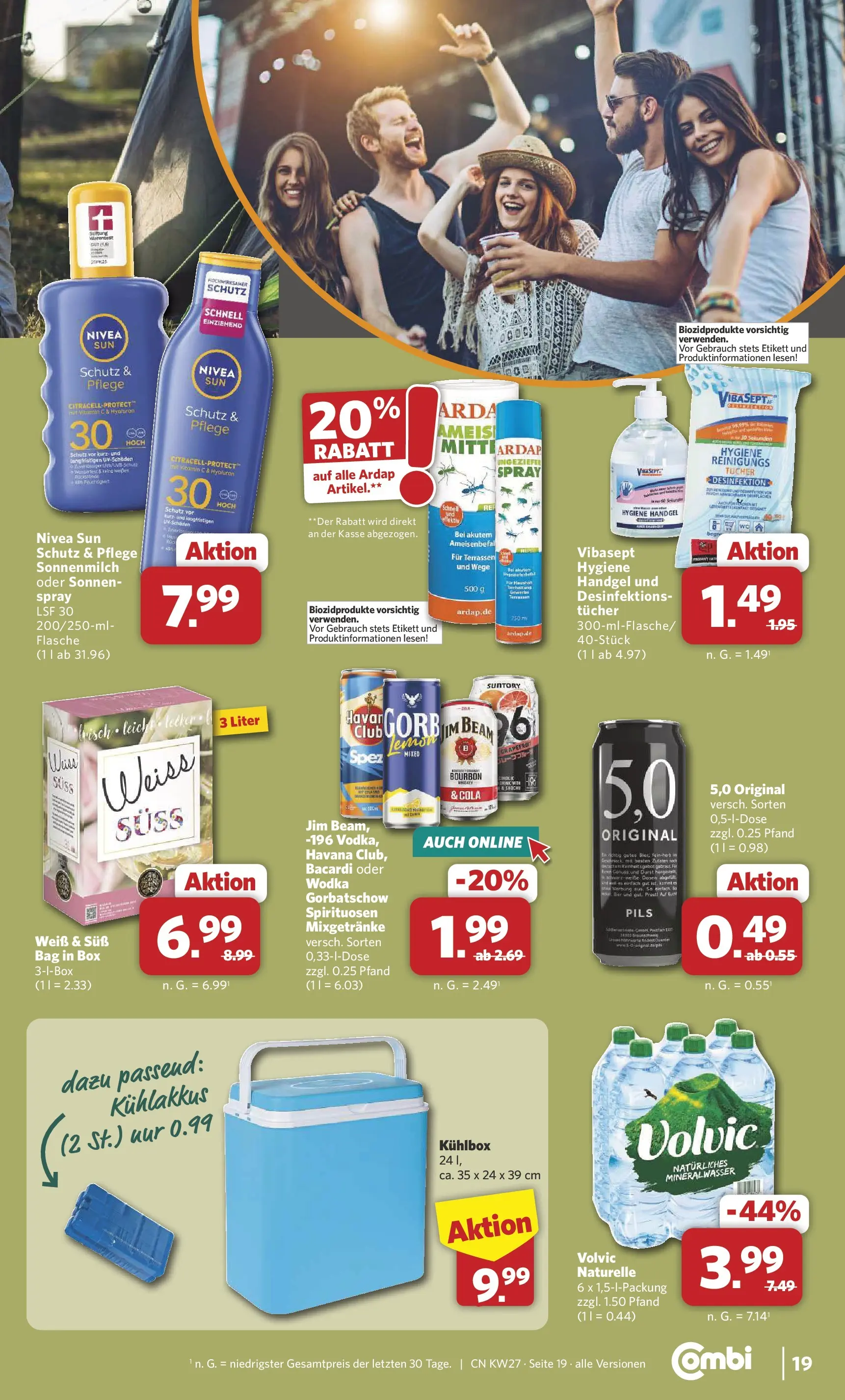 Combi Prospekt Cuxhaven (ab 29.06.2026) zum Blättern | Seite: 19 | Produkte: Box, Grapefruit, Bourbon, Wodka