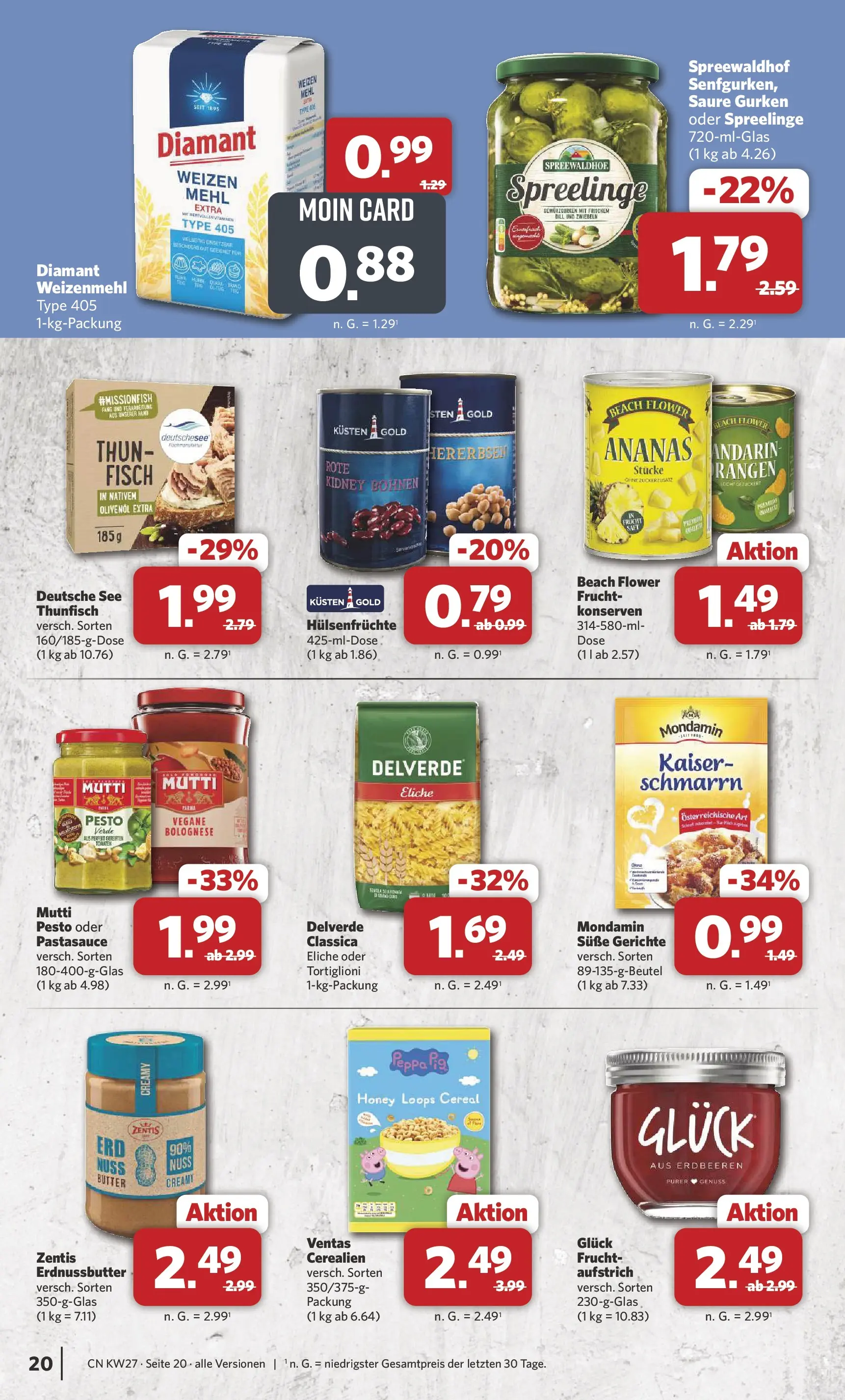 Combi Prospekt Cuxhaven (ab 29.06.2026) zum Blättern | Seite: 20 | Produkte: Butter, Olivenol, Ananas, Weizenmehl