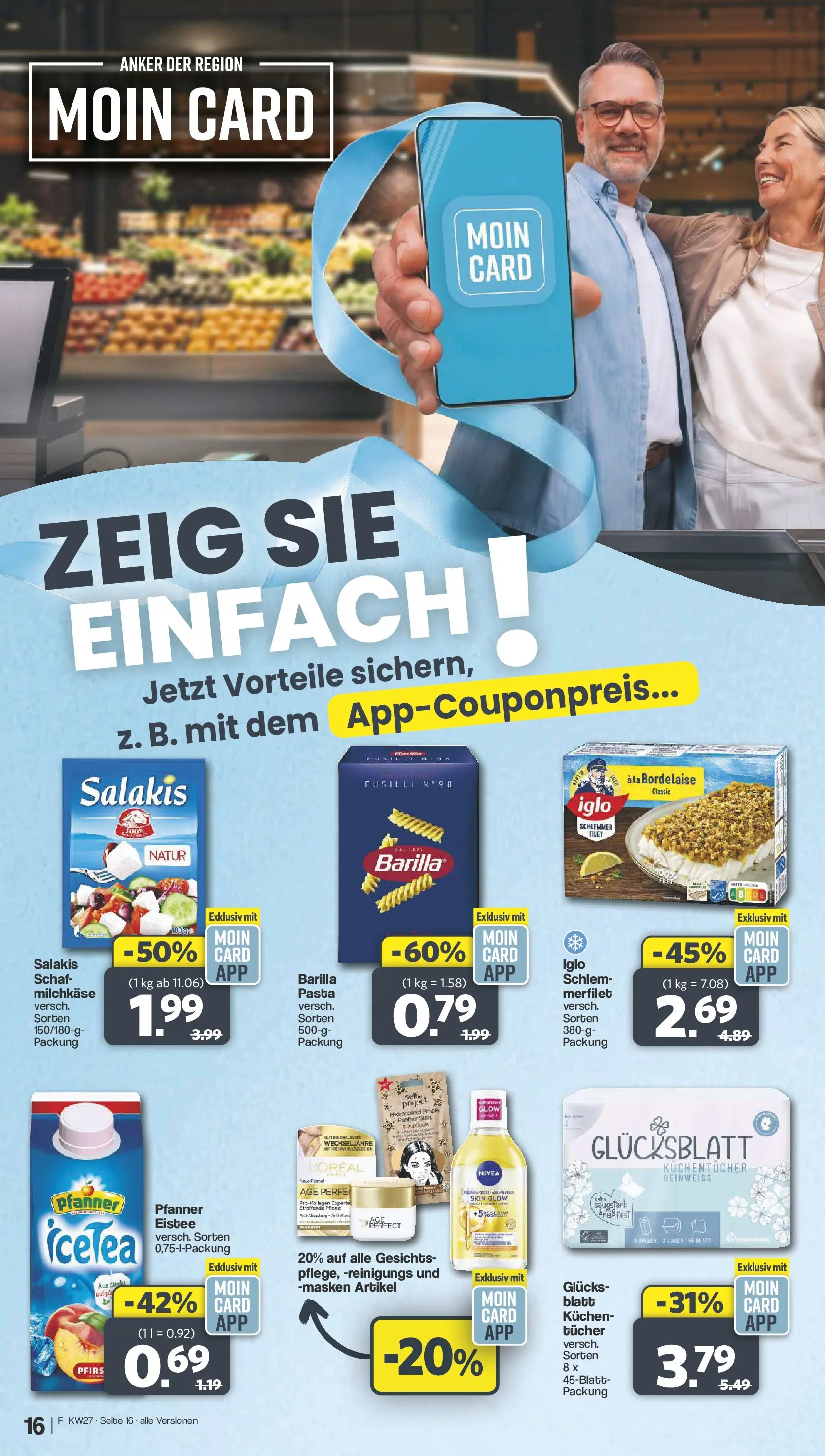 Famila Nordwest - Famila: Wochenangebote (ab 28.06.2026) zum Blättern | Seite: 16 | Produkte: Barilla, Iglo, Pasta, Kuchen
