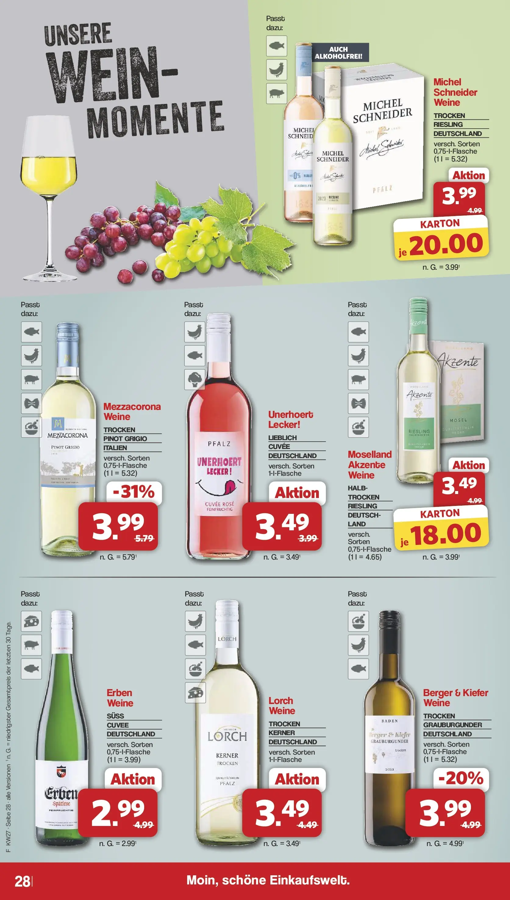 Famila Nordwest - Famila: Wochenangebote (ab 28.06.2026) zum Blättern | Seite: 28 | Produkte: Wein