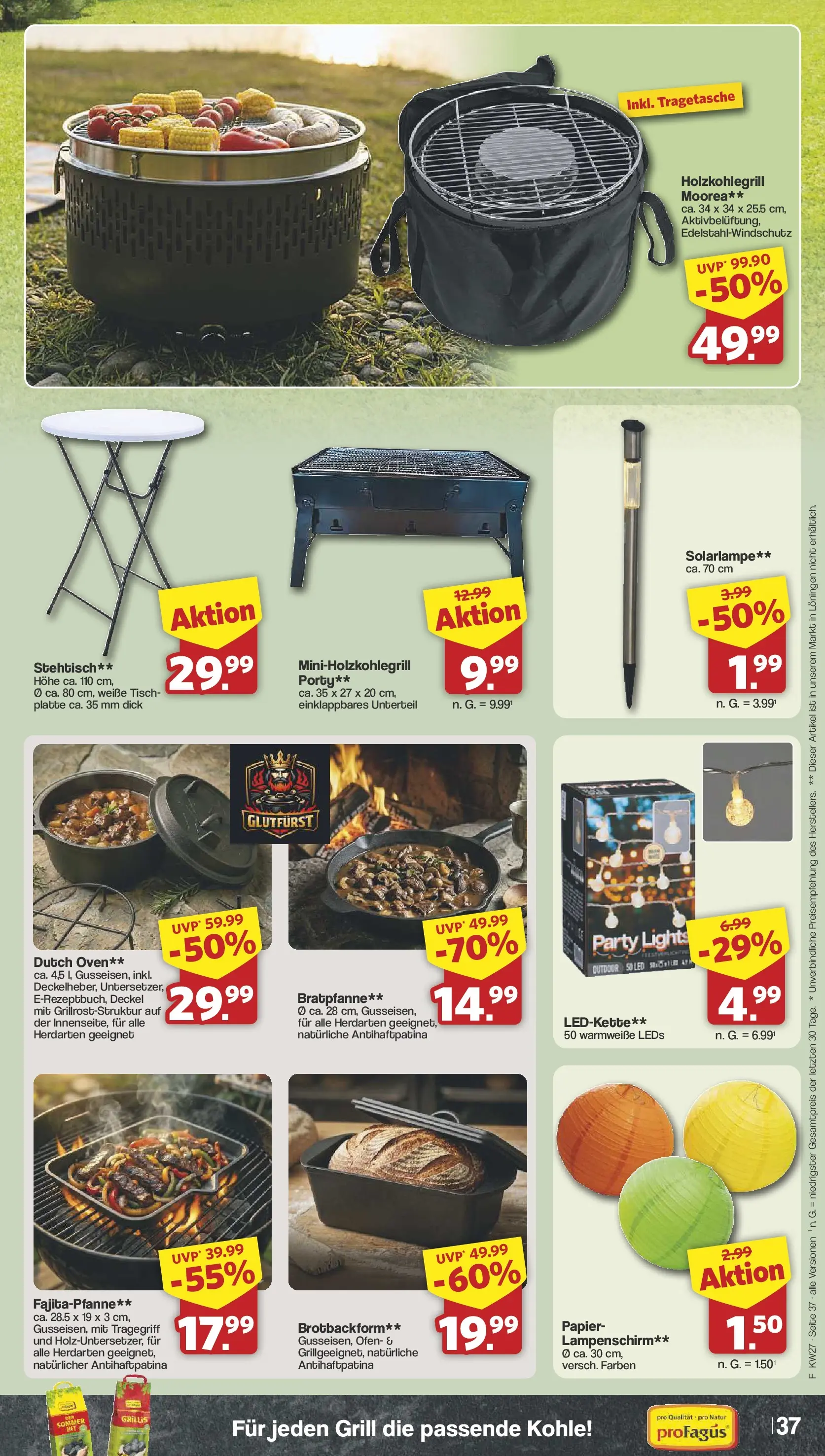 Famila Nordwest - Famila: Wochenangebote (ab 28.06.2026) zum Blättern | Seite: 39 | Produkte: Ofen, Grill, Tisch, Lampenschirm