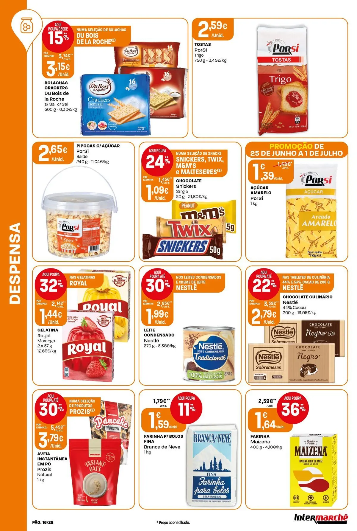 Intermarché - Isto é que são preços BAIXOS » de 25/06/2026 - 01/07/2026 | Página: 16