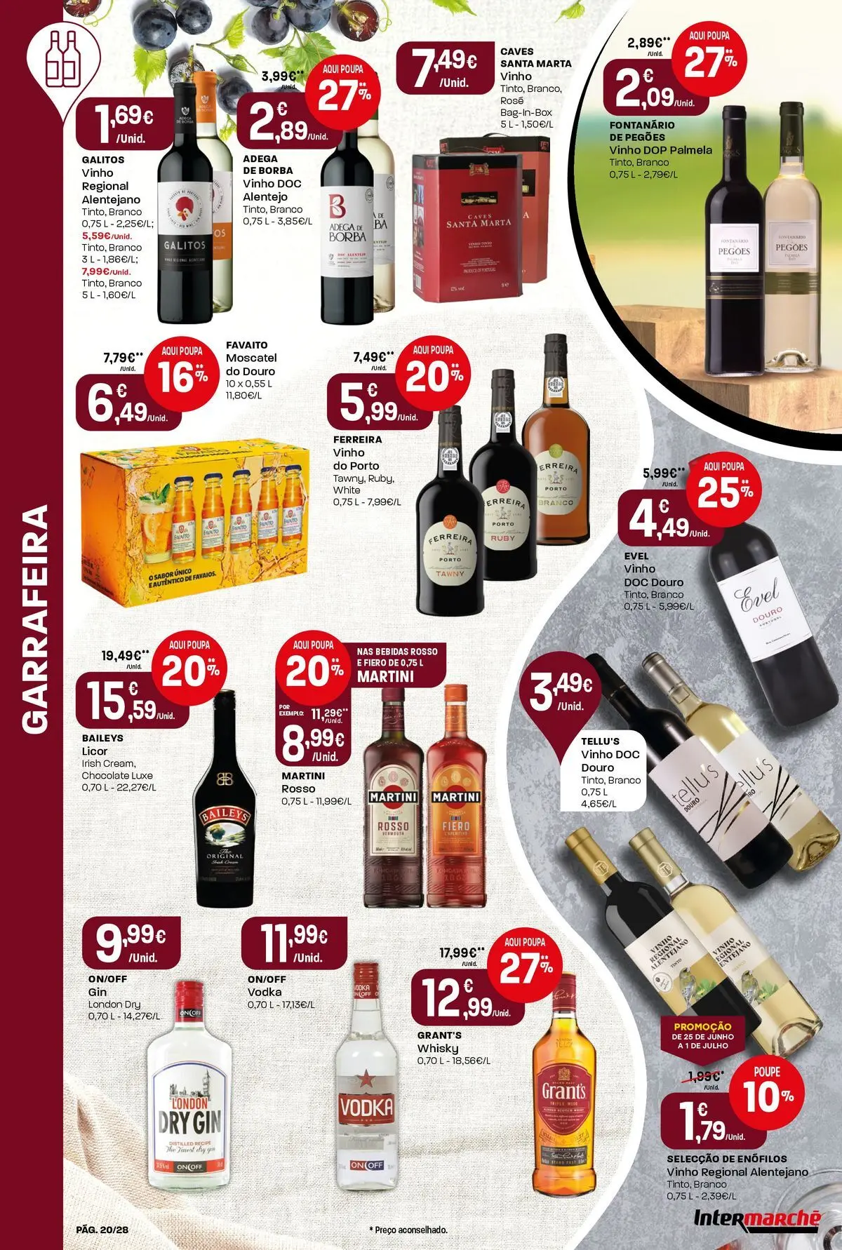 Intermarché - Isto é que são preços BAIXOS » de 25/06/2026 - 01/07/2026 | Página: 20