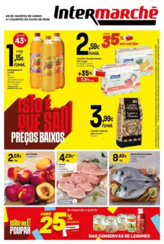 Pré-visualização Intermarché Isto é que são preços BAIXOS! válido de 25/06/2026