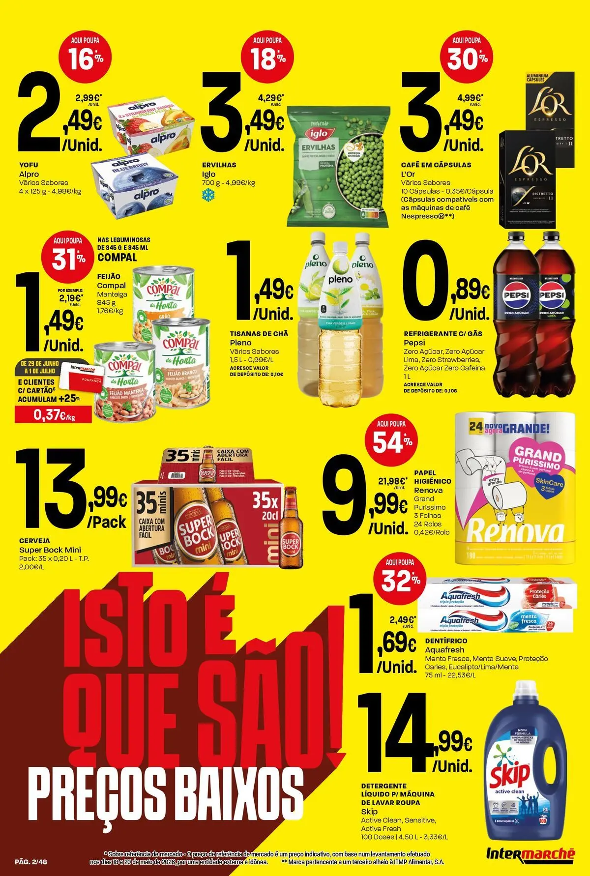 Intermarché Isto é que são preços BAIXOS! » de 25/06/2026 - 01/07/2026 | Página: 2