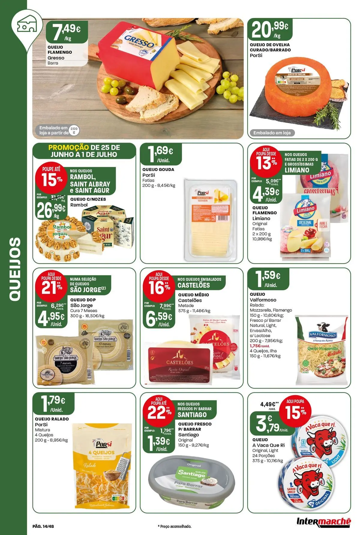 Intermarché Isto é que são preços BAIXOS! » de 25/06/2026 - 01/07/2026 | Página: 14