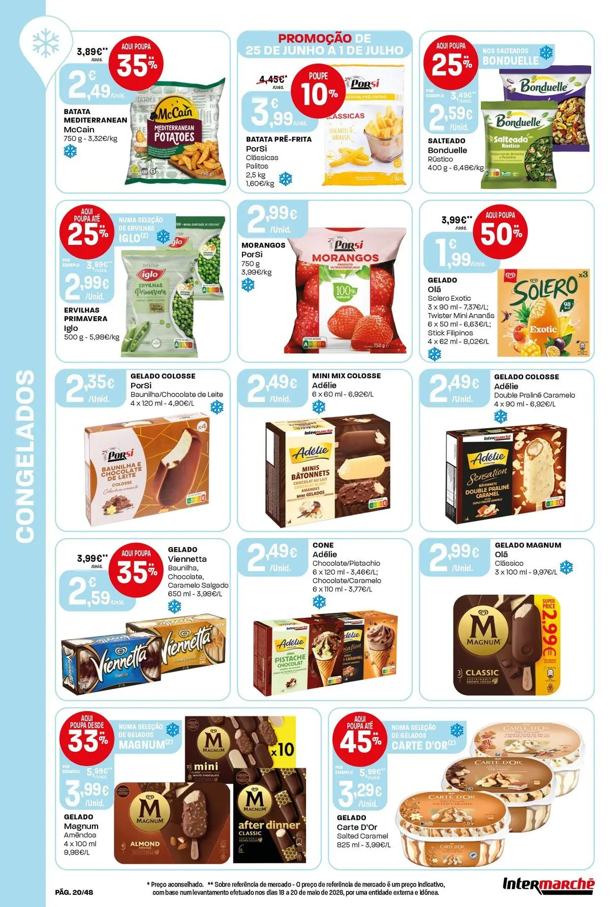 Intermarché Isto é que são preços BAIXOS! » de 25/06/2026 - 01/07/2026 | Página: 20