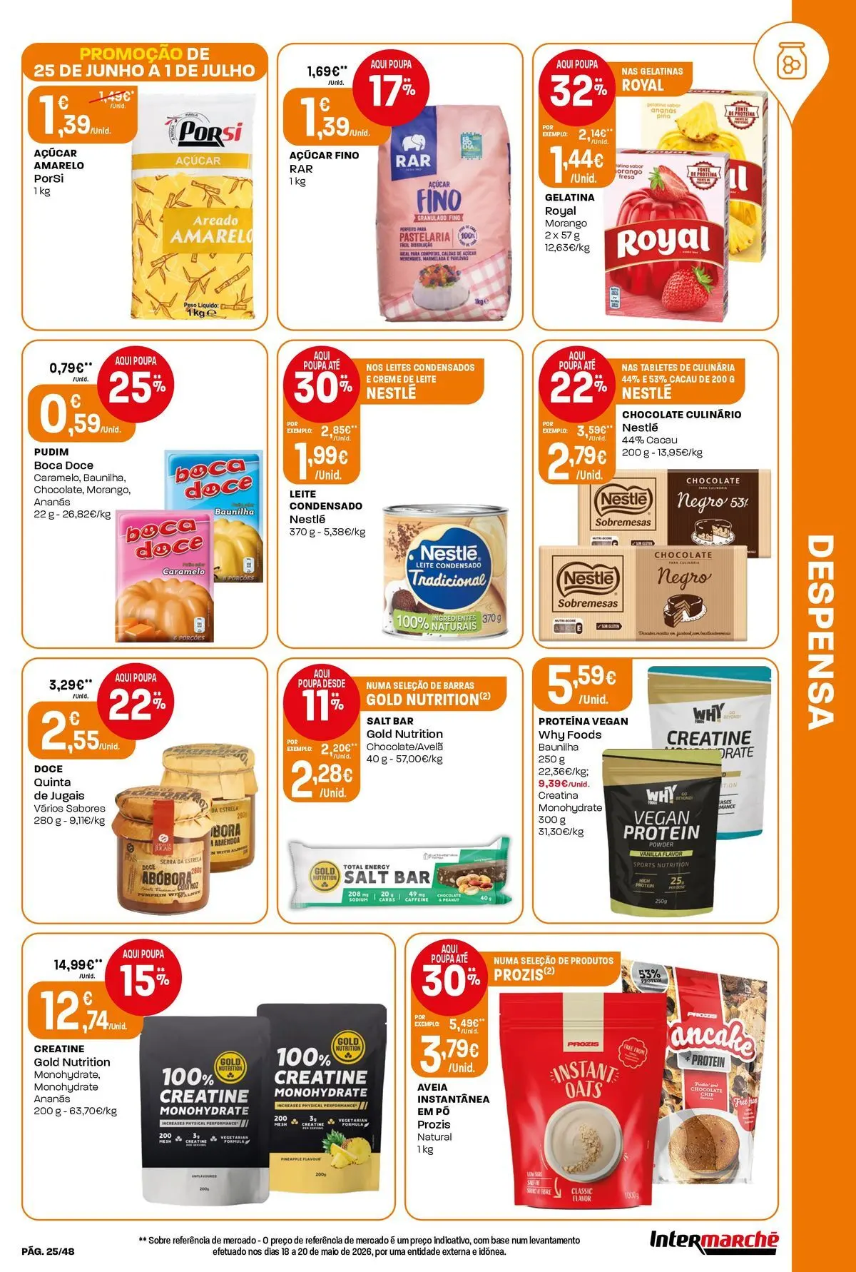 Intermarché Isto é que são preços BAIXOS! » de 25/06/2026 - 01/07/2026 | Página: 25