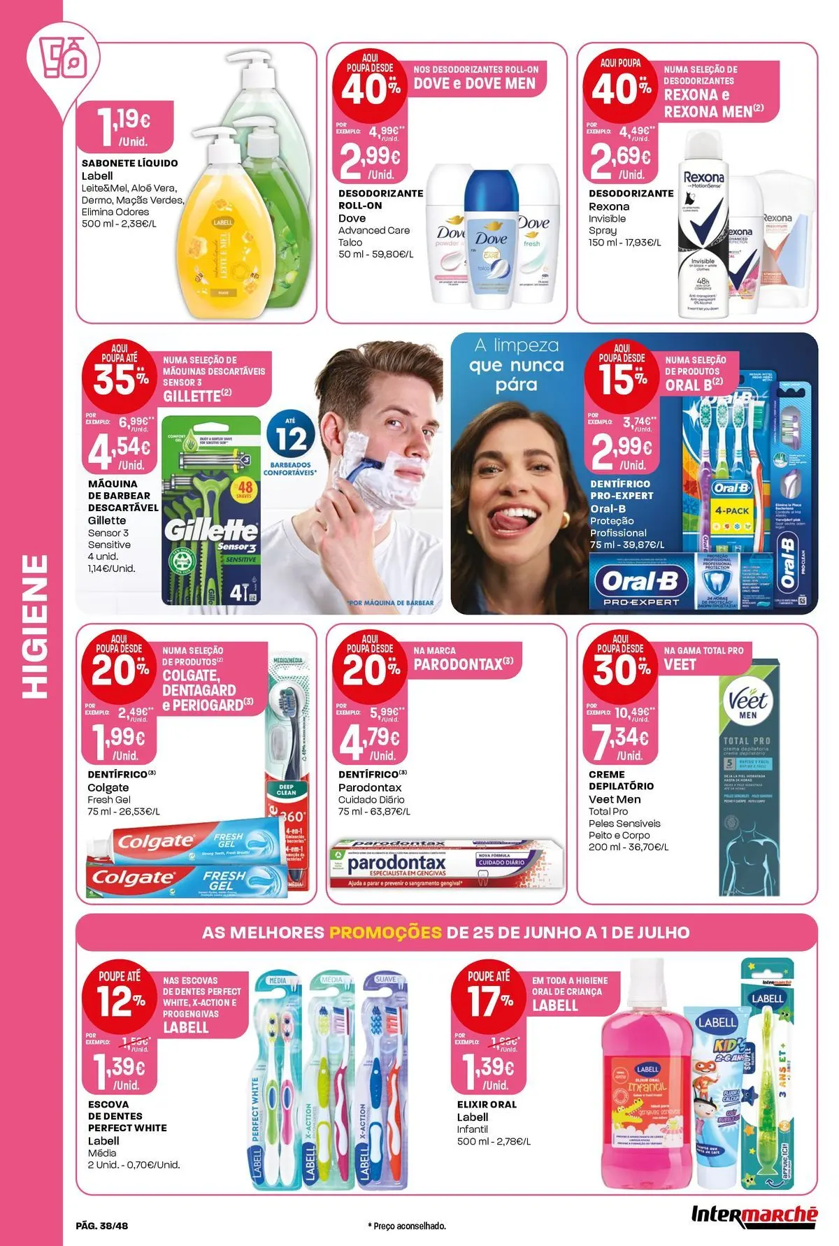Intermarché Isto é que são preços BAIXOS! » de 25/06/2026 - 01/07/2026 | Página: 38