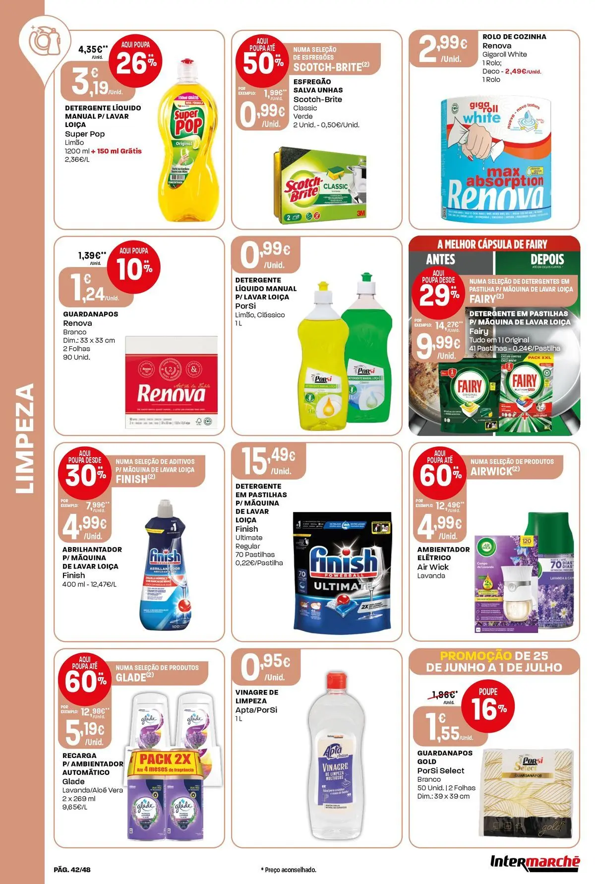 Intermarché Isto é que são preços BAIXOS! » de 25/06/2026 - 01/07/2026 | Página: 42