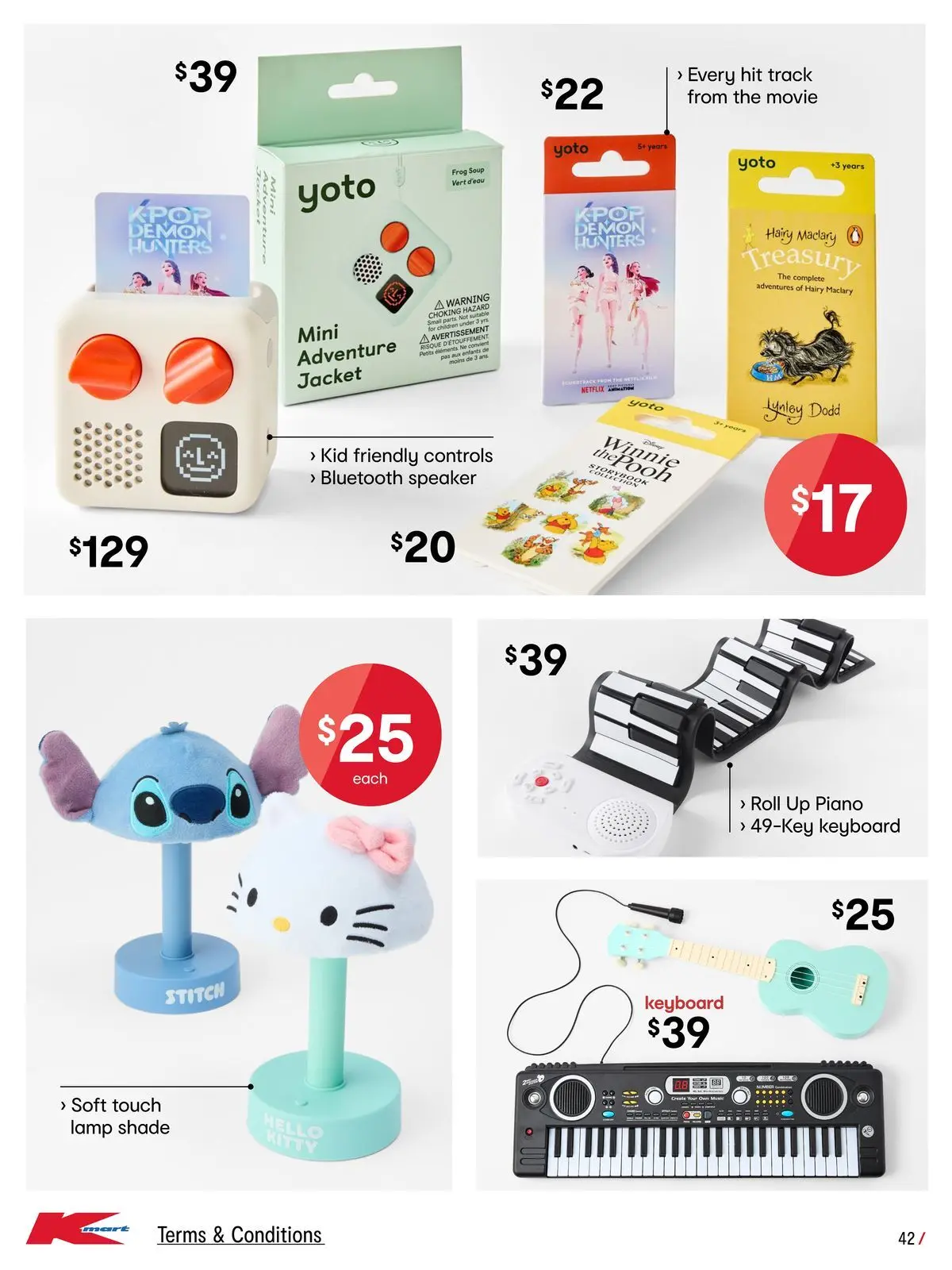 ﻿Kmart catalogue valid from 24/06/2026 > Online Australia | Page: 42 | Products: Lamp, Bluetooth speaker, Keyboard, Speaker