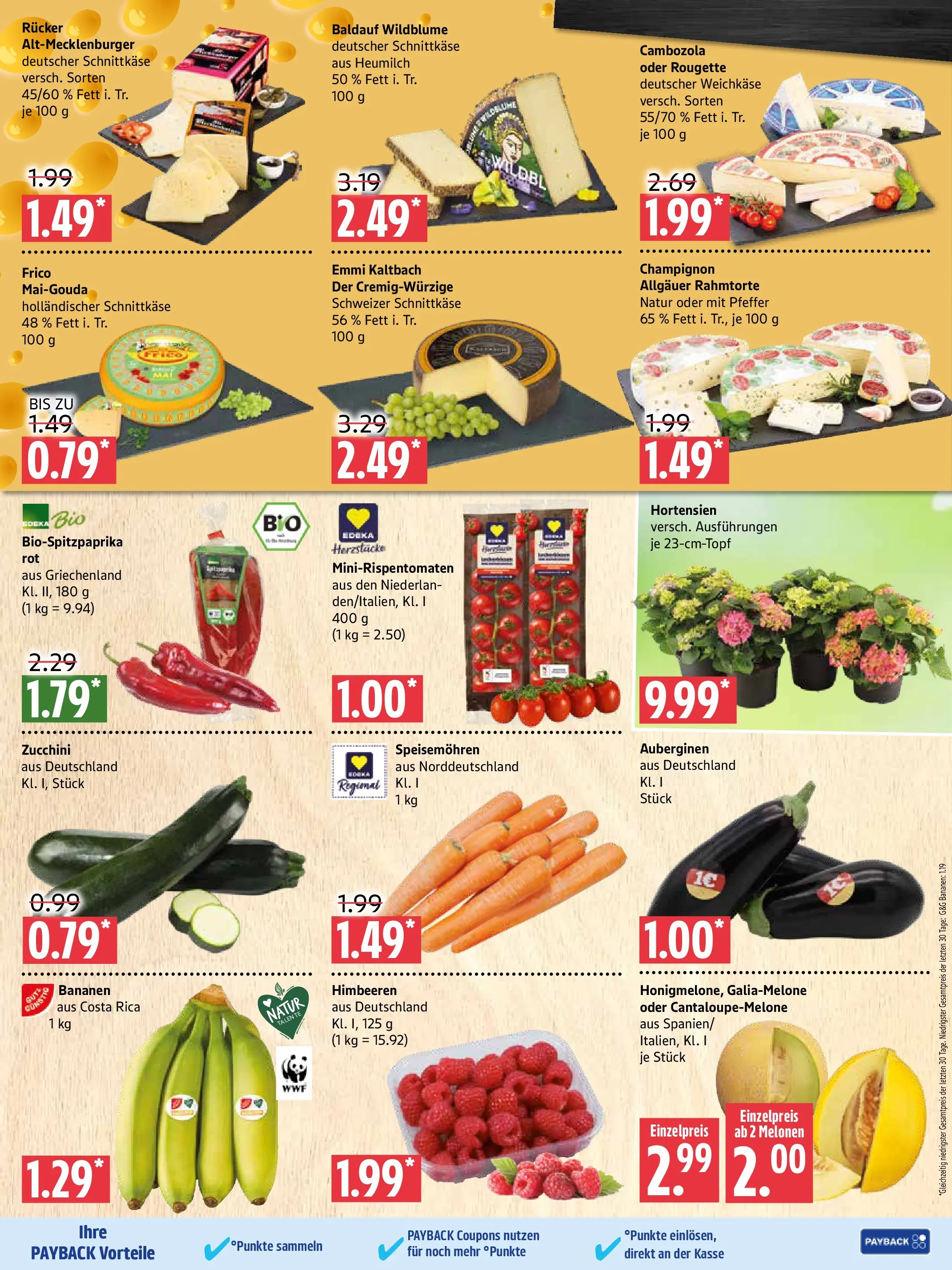 Marktkauf Prospekt Prenzlau (ab 22.06.2026) » Angebote online | Seite: 3 | Produkte: Himbeeren, Bananen, Pfeffer, Zucchini