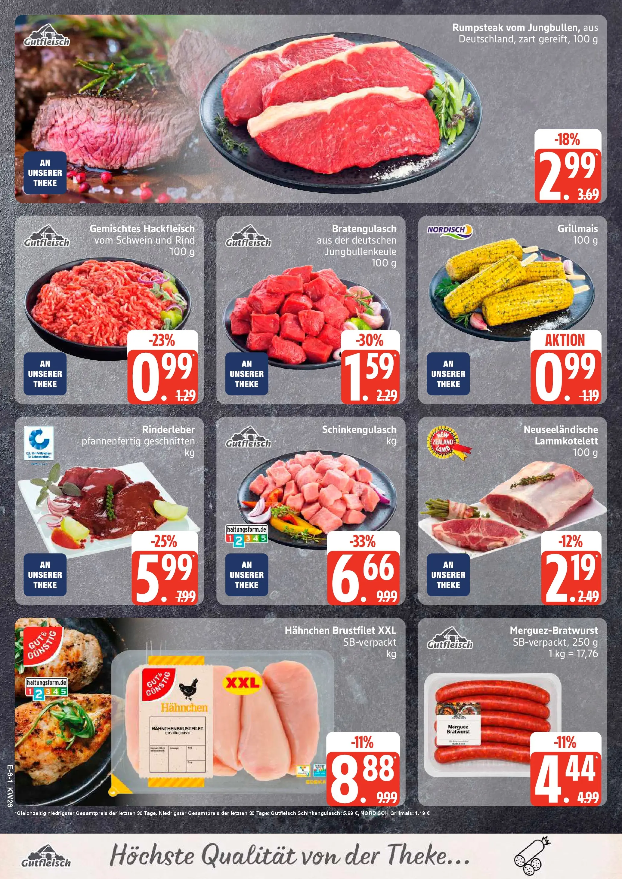 Marktkauf Prospekt Hamburg (ab 22.06.2026) » Angebote online | Seite: 6 | Produkte: Rumpsteak, Hahnchen, Theke, Hackfleisch