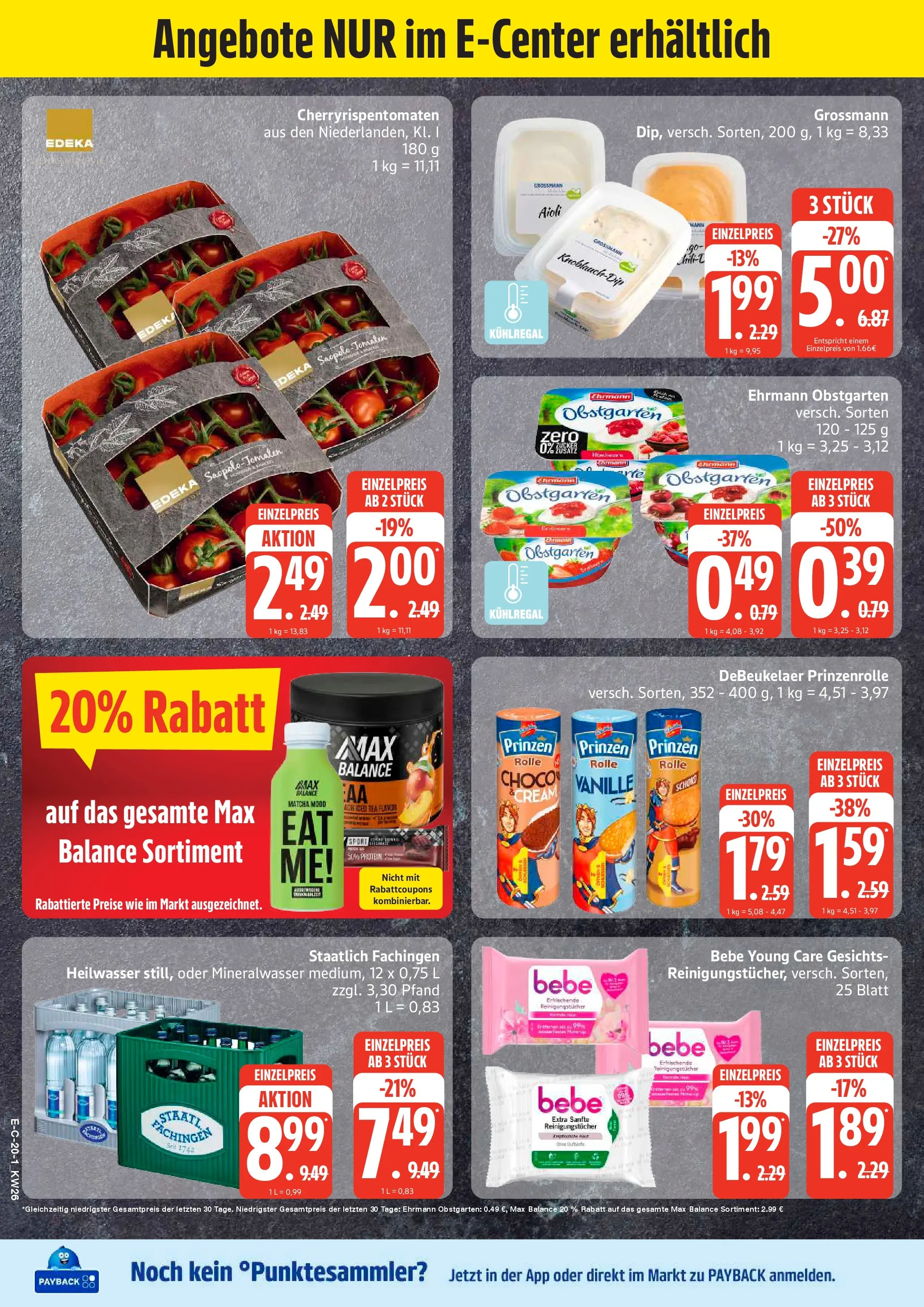 Edeka prospekt Bremervörde (ab 22.06.2026) » Angebote Online | Seite: 25 | Produkte: Tomaten, Mineralwasser, Reinigungstücher