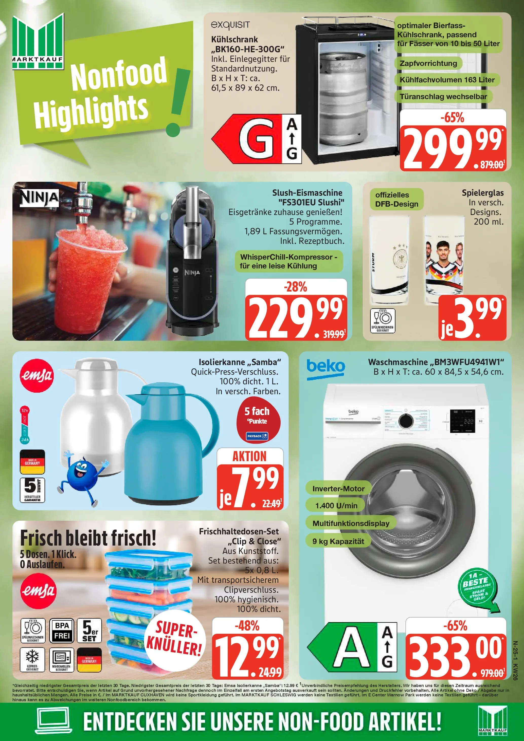 Edeka prospekt Schleswig (ab 22.06.2026) » Angebote Online | Seite: 25 | Produkte: Kühlschrank, Waschmaschine