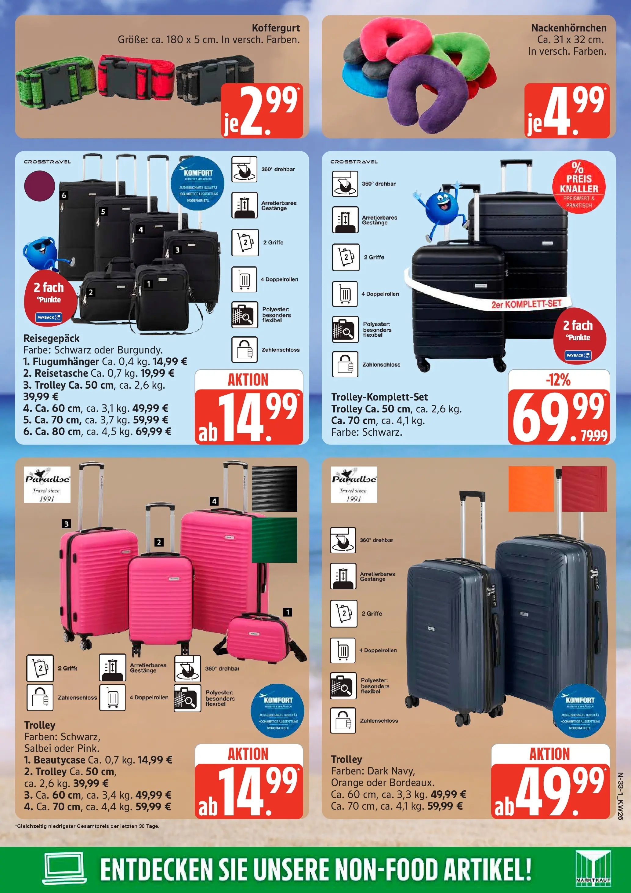 Edeka prospekt Schleswig (ab 22.06.2026) » Angebote Online | Seite: 33 | Produkte: Reisetasche