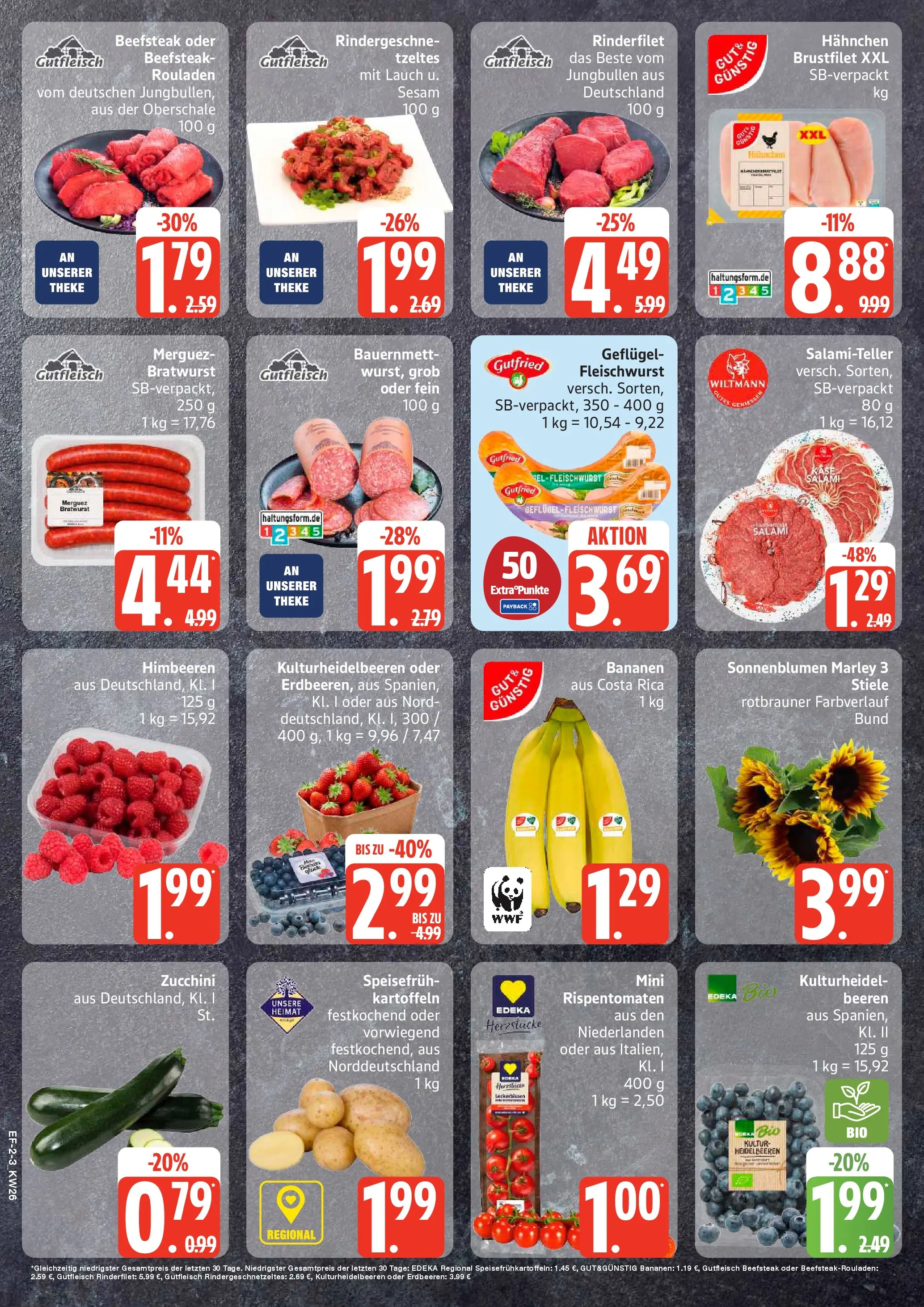 Edeka prospekt Schellhorn (ab 22.06.2026) » Angebote Online | Seite: 2 | Produkte: Hahnchen, Theke, Bananen, Zucchini