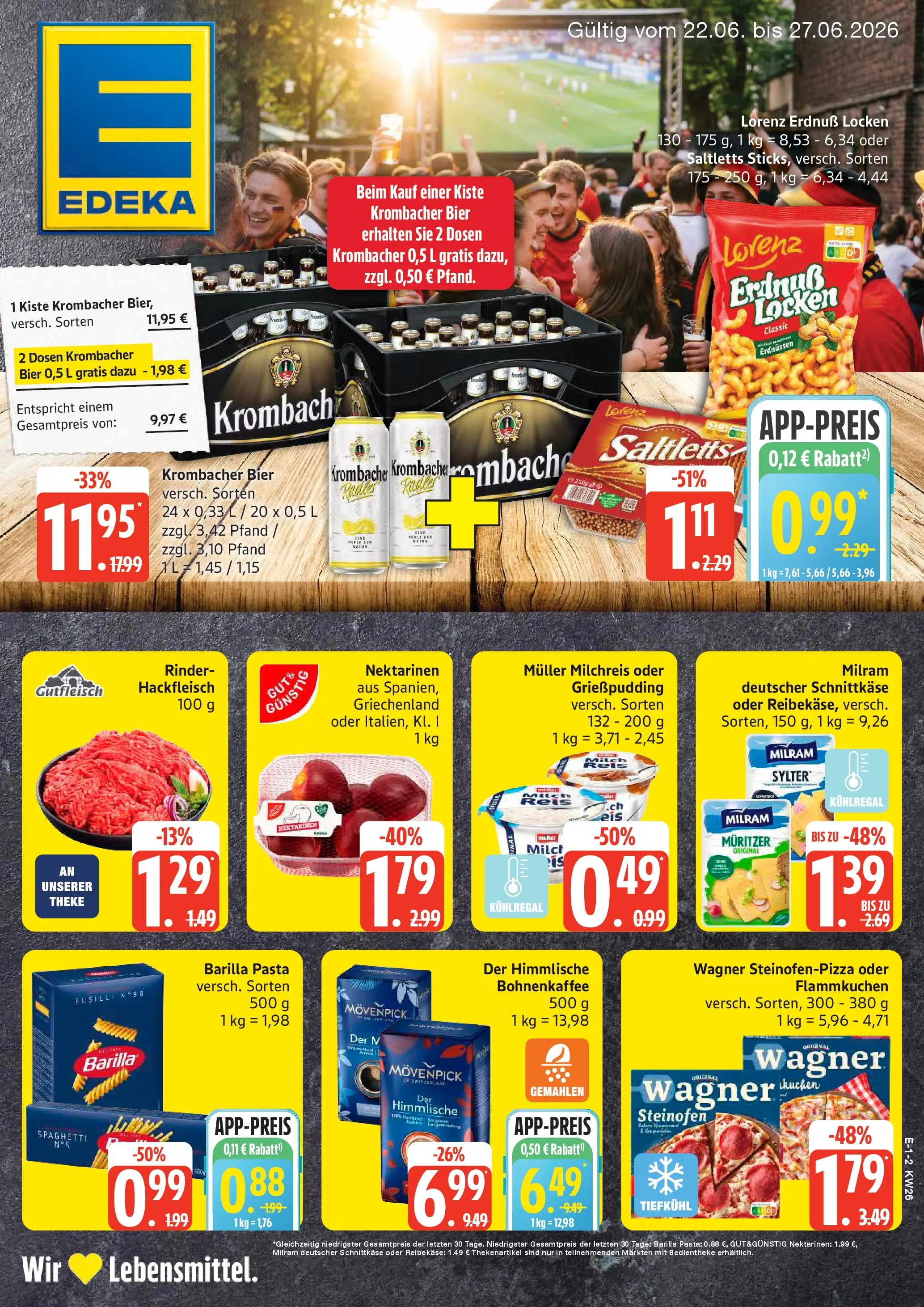 Edeka prospekt Großenwiehe (ab 22.06.2026) » Angebote Online | Seite: 1