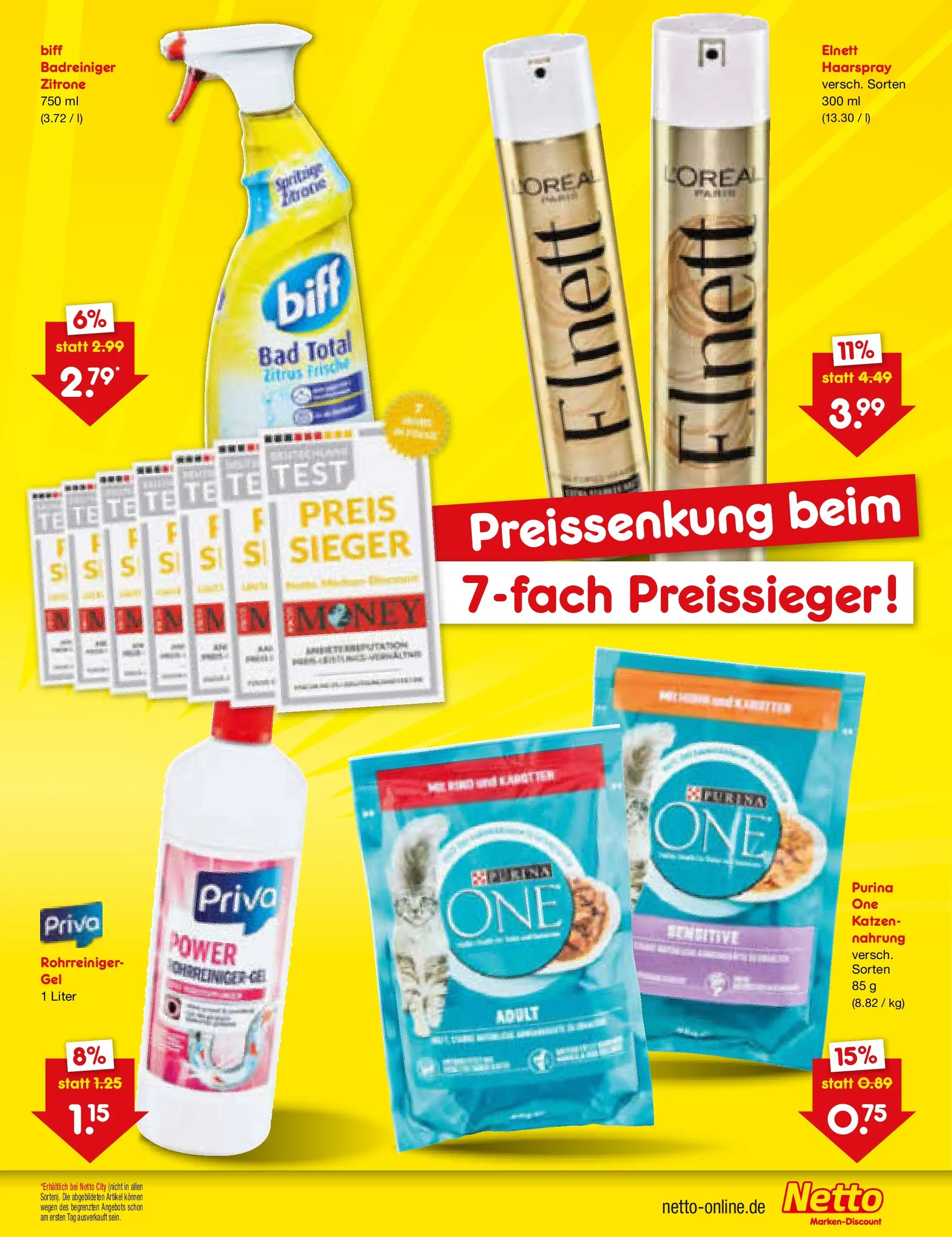 Netto Marken-Discount Prospekt Metten (ab 29.06.2026) » Angebote | Seite: 7 | Produkte: Bad, Haarspray, Zitrone