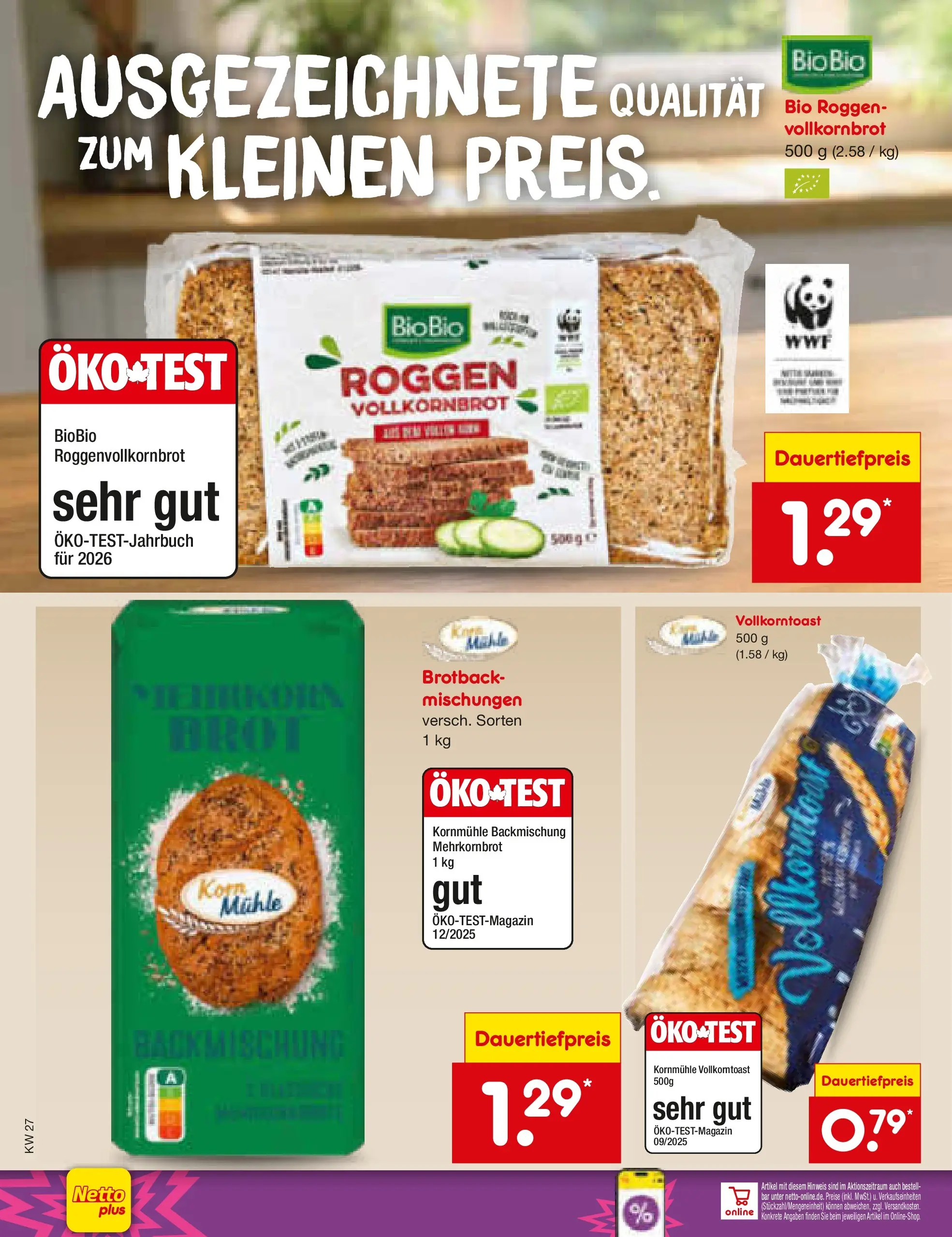 Netto Marken-Discount Prospekt Metten (ab 29.06.2026) » Angebote | Seite: 24 | Produkte: Mühle, Vollkornbrot