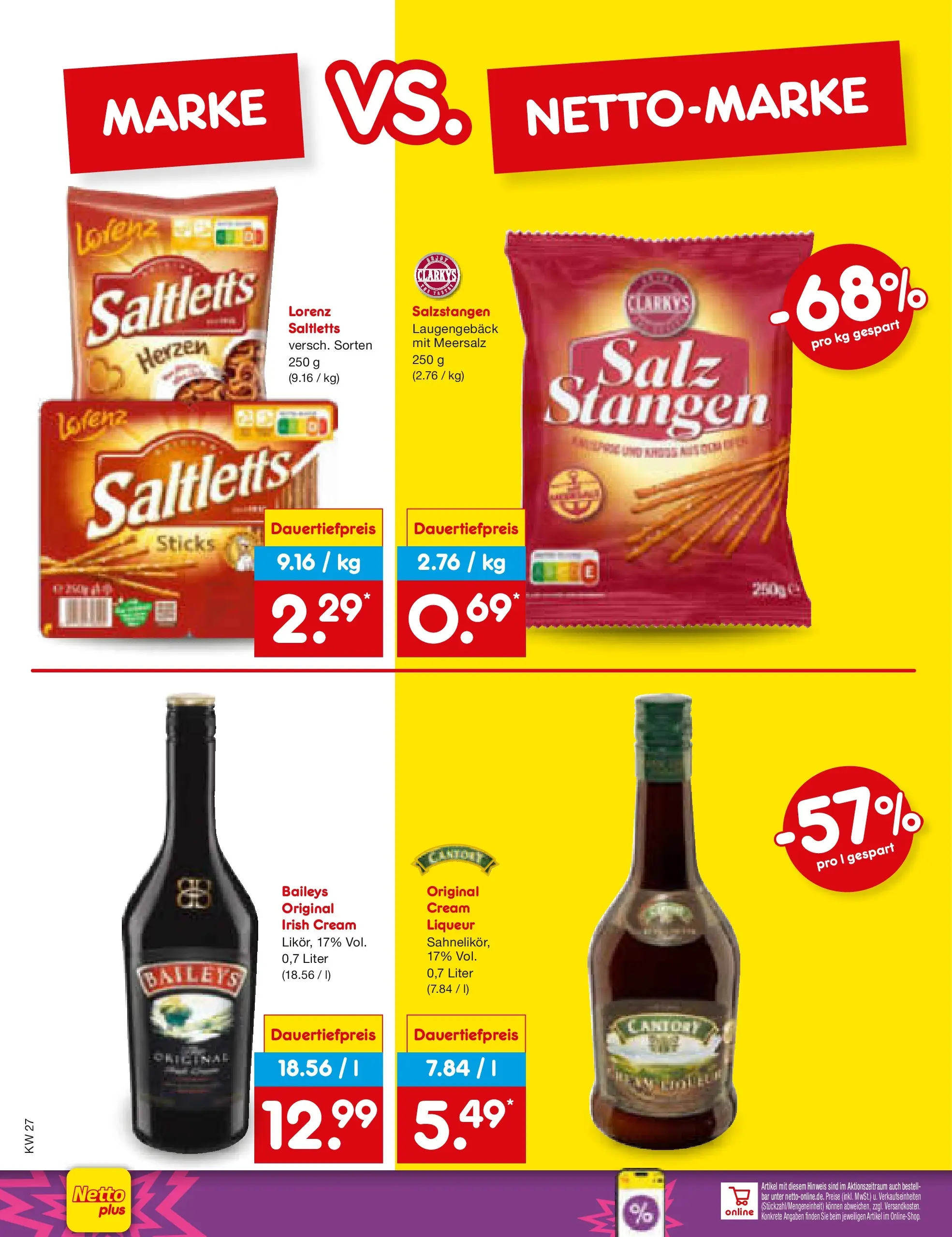 Netto Marken-Discount Prospekt Metten (ab 29.06.2026) » Angebote | Seite: 60 | Produkte: Salz, Baileys