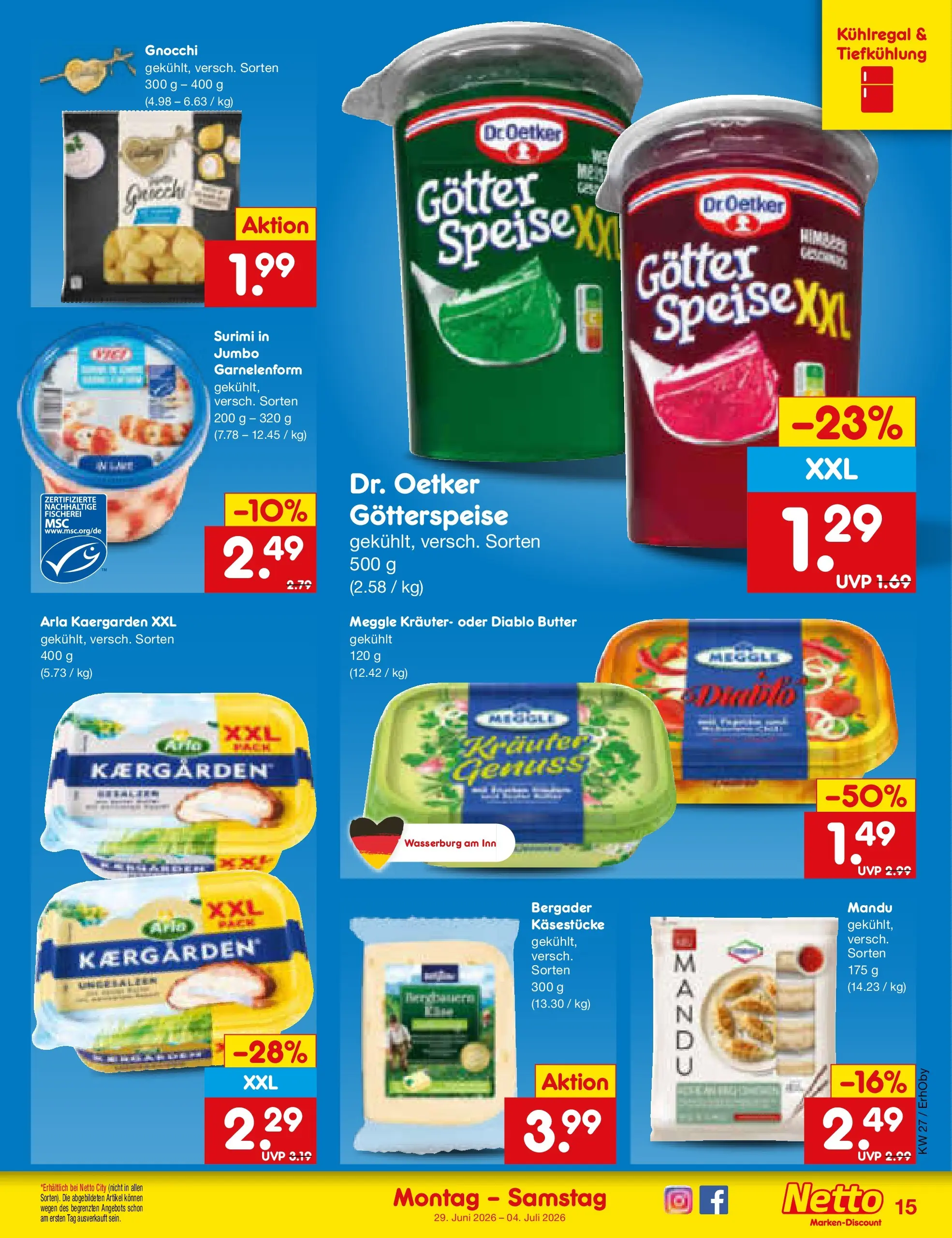 Netto Marken-Discount Prospekt Metten (ab 29.06.2026) » Angebote | Seite: 21 | Produkte: Butter