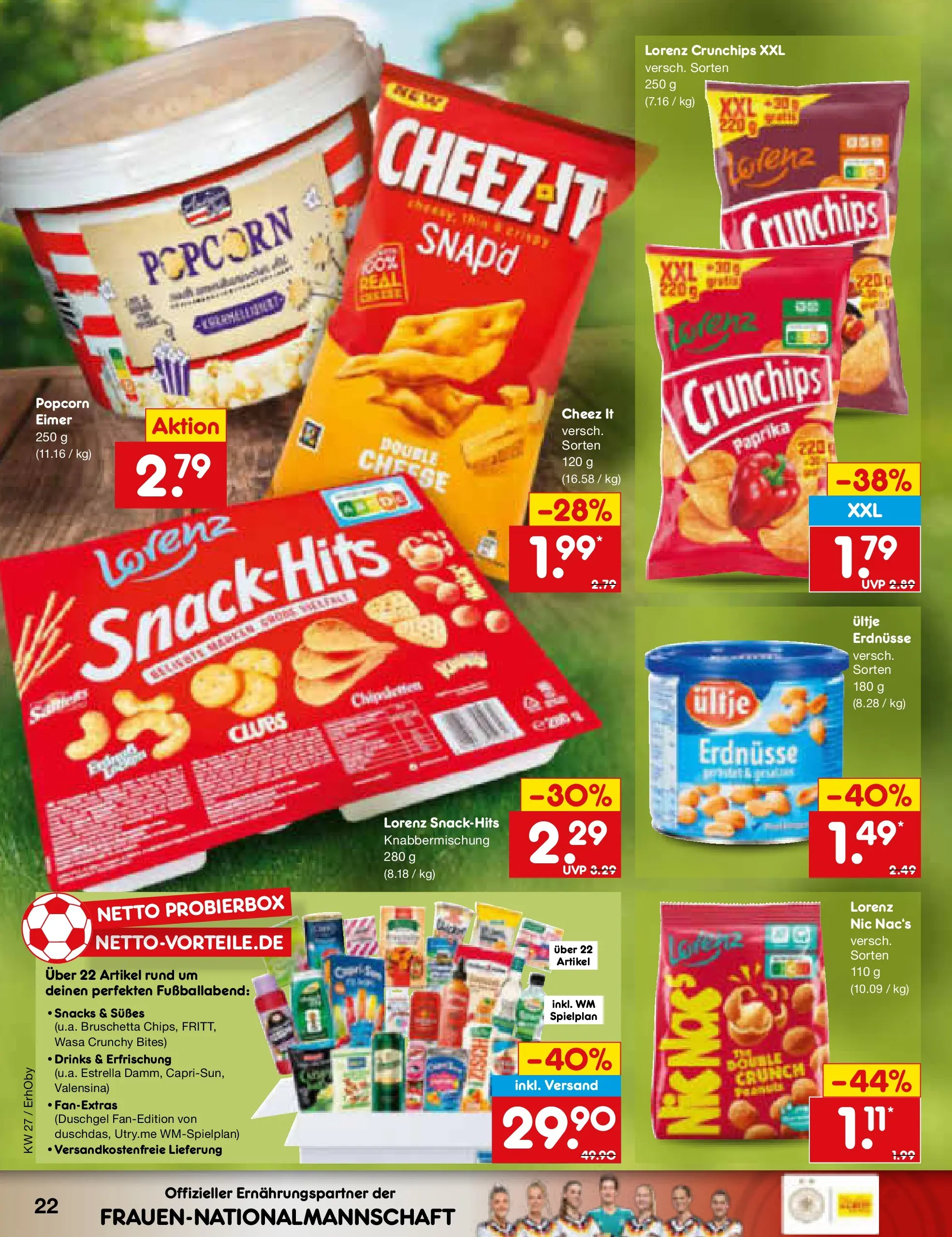 Netto Marken-Discount Prospekt Metten (ab 29.06.2026) » Angebote | Seite: 32 | Produkte: Erdnüsse, Duschgel, Paprika, Lorenz crunchips