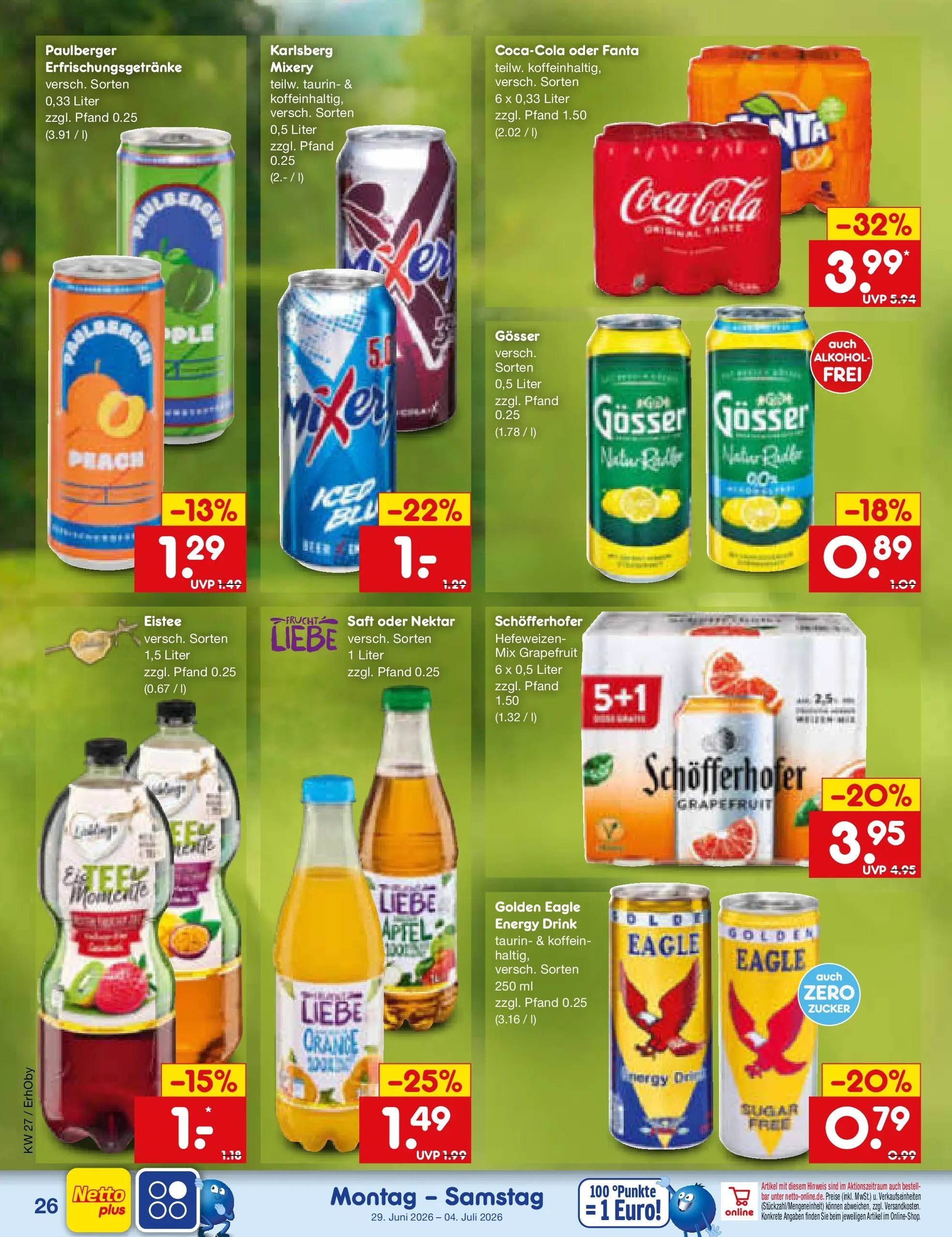 Netto Marken-Discount Prospekt Metten (ab 29.06.2026) » Angebote | Seite: 38 | Produkte: Energy, Äpfel, Grapefruit, Mixery