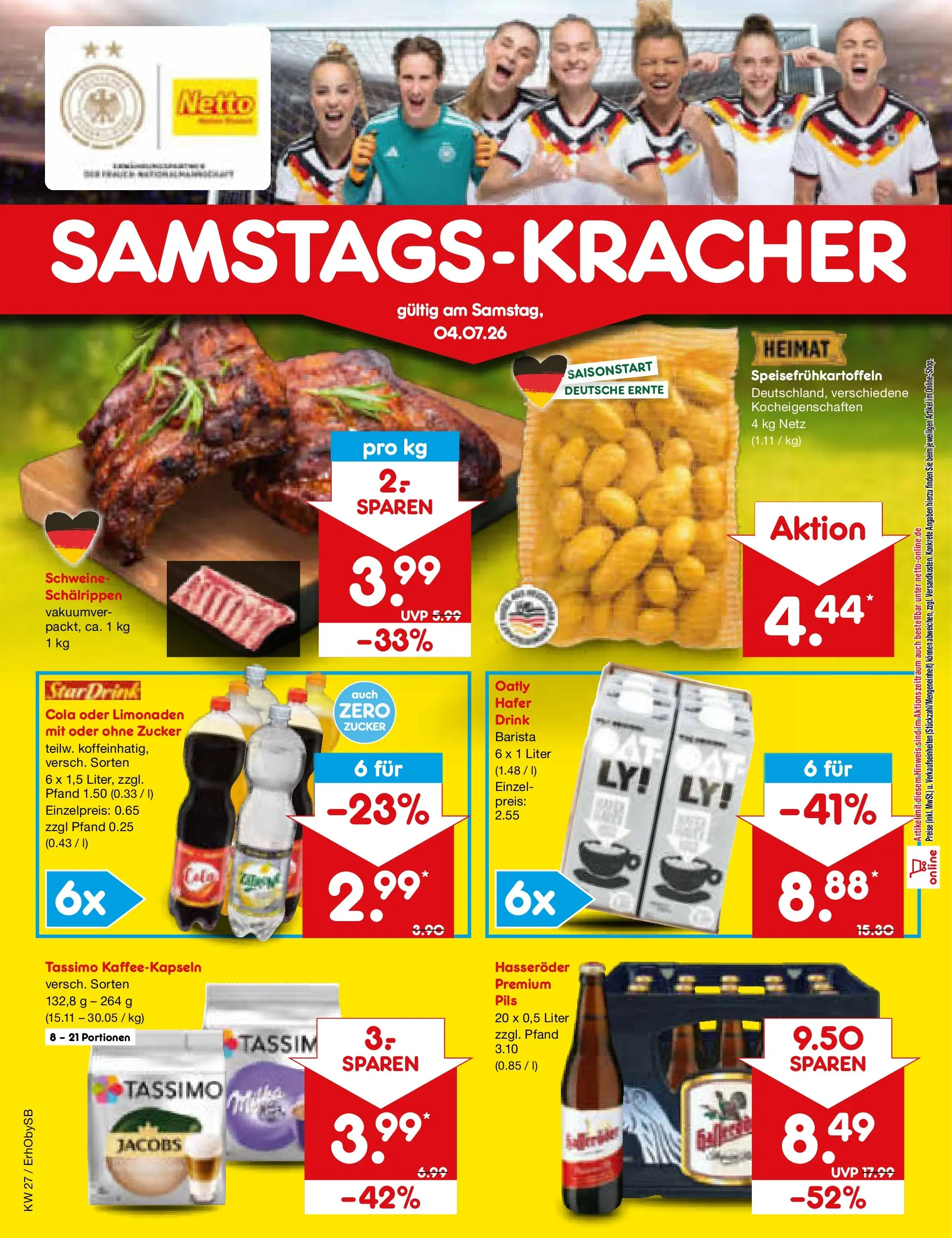 Netto Marken-Discount Prospekt Metten (ab 29.06.2026) » Angebote | Seite: 68 | Produkte: Cola, Pils, Oatly, Hasseröder