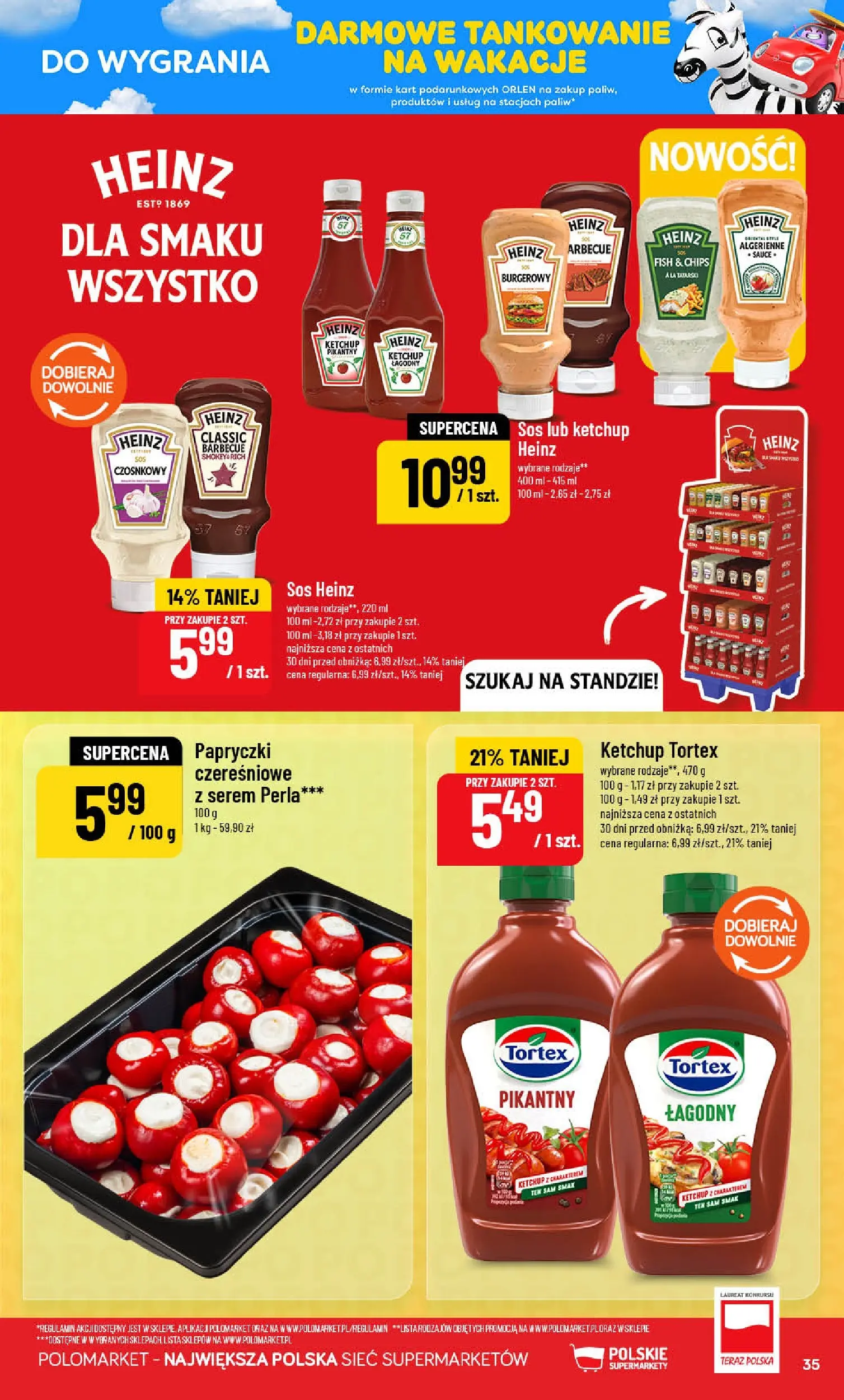 Nowa POLOmarket gazetka od jutra (24.06.2026) | Strona: 35 | Produkty: Ketchup, Ketchup tortex, Sos Nowa POLOmarket gazetka od jutra 24.06.2026 | Strona: 35 | Produkty: Ketchup, Ketchup tortex, Sos