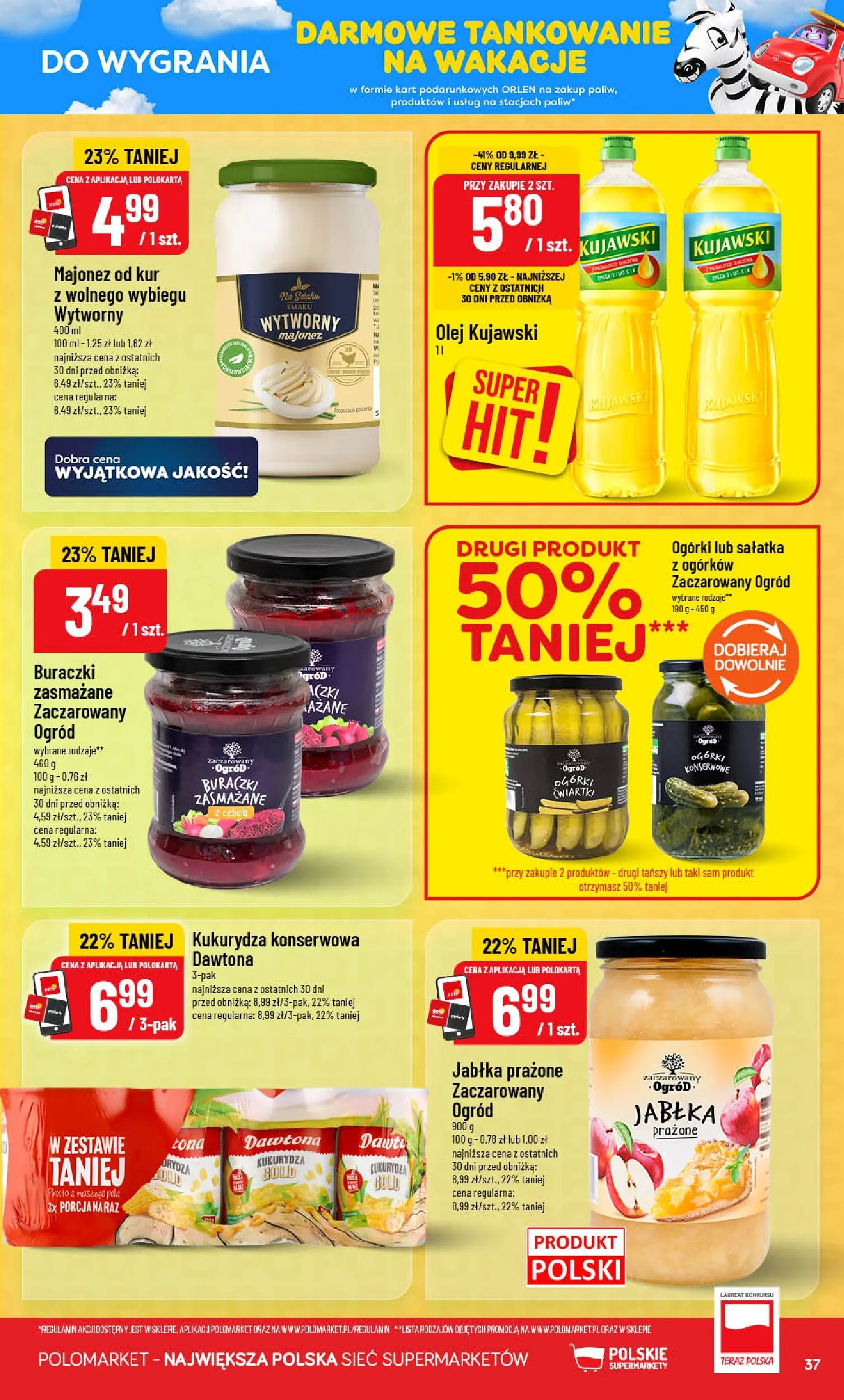 Nowa POLOmarket gazetka od jutra (24.06.2026) | Strona: 37 | Produkty: Kukurydza, Olej, Jabłka prażone, Majonez Nowa POLOmarket gazetka od jutra 24.06.2026 | Strona: 37 | Produkty: Kukurydza, Olej, Jabłka prażone, Majonez