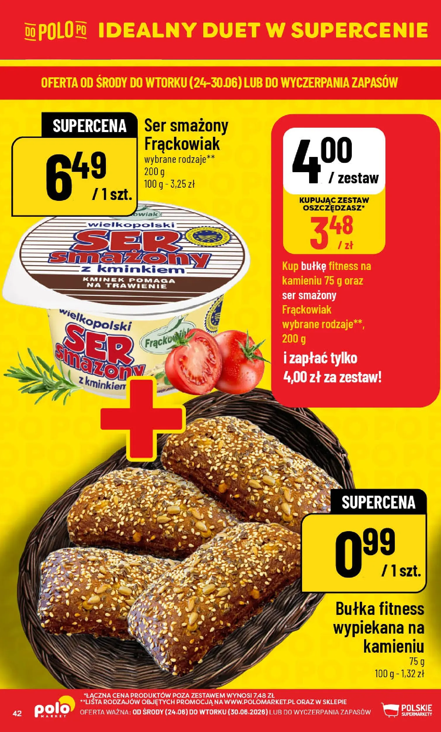 Nowa POLOmarket gazetka od jutra (24.06.2026) | Strona: 42 | Produkty: Kminek, Bułka fitness, Bułka, Ser Nowa POLOmarket gazetka od jutra 24.06.2026 | Strona: 42 | Produkty: Kminek, Bułka fitness, Bułka, Ser