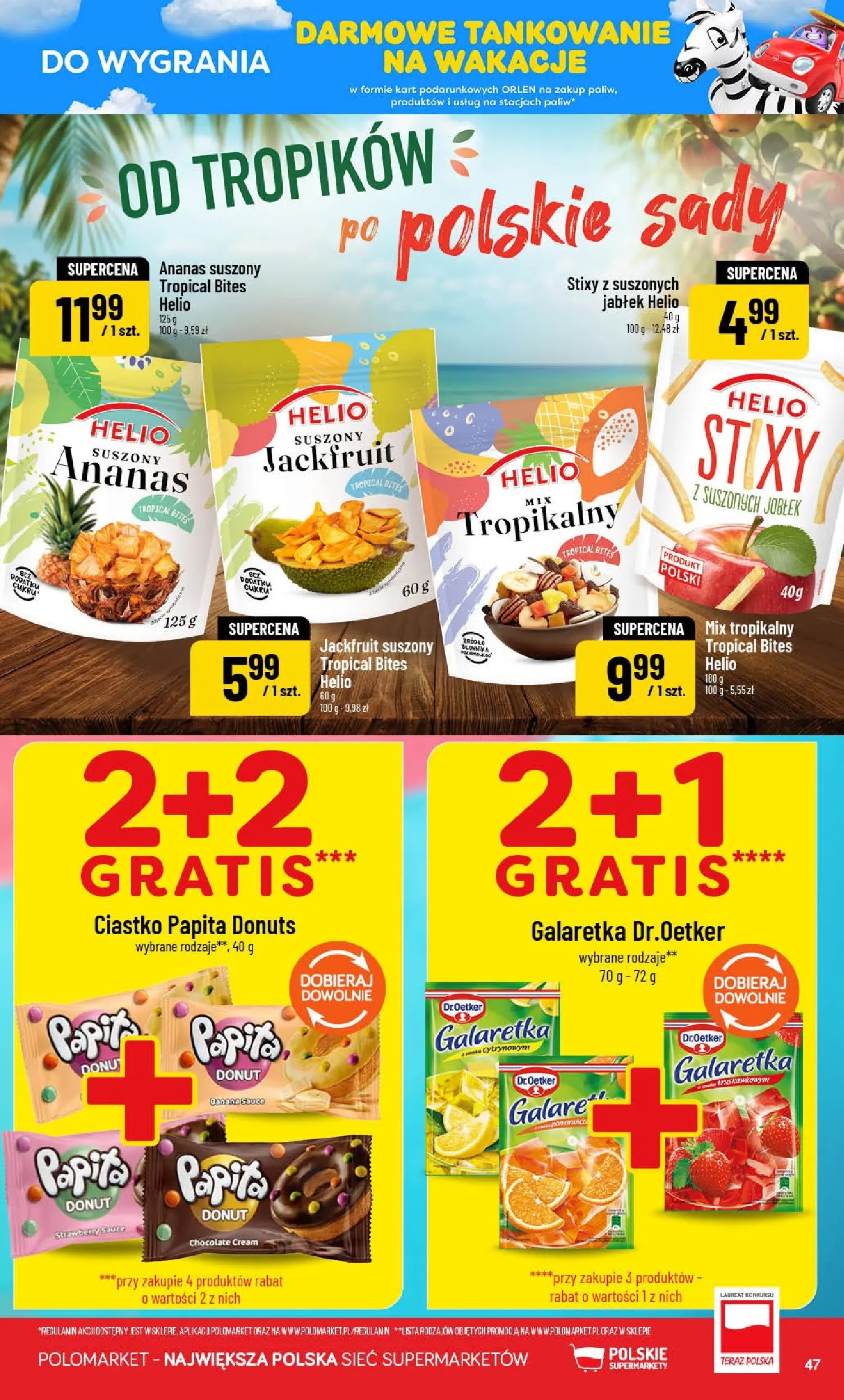 Nowa POLOmarket gazetka od jutra (24.06.2026) | Strona: 47 | Produkty: Galaretka, Donut, Ananas Nowa POLOmarket gazetka od jutra 24.06.2026 | Strona: 47 | Produkty: Galaretka, Donut, Ananas