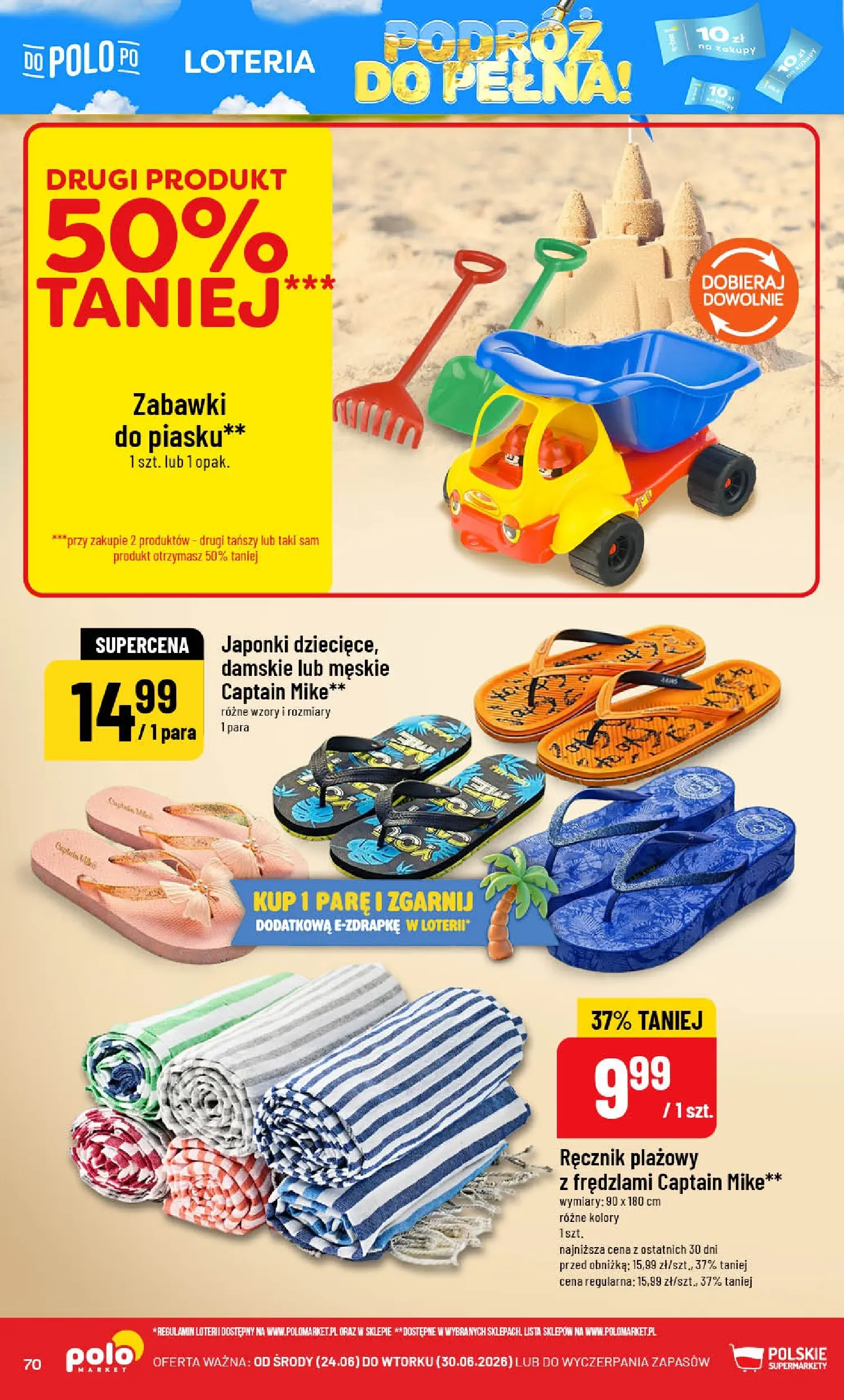 Nowa POLOmarket gazetka od jutra (24.06.2026) | Strona: 70 | Produkty: Japonki Nowa POLOmarket gazetka od jutra 24.06.2026 | Strona: 70 | Produkty: Japonki