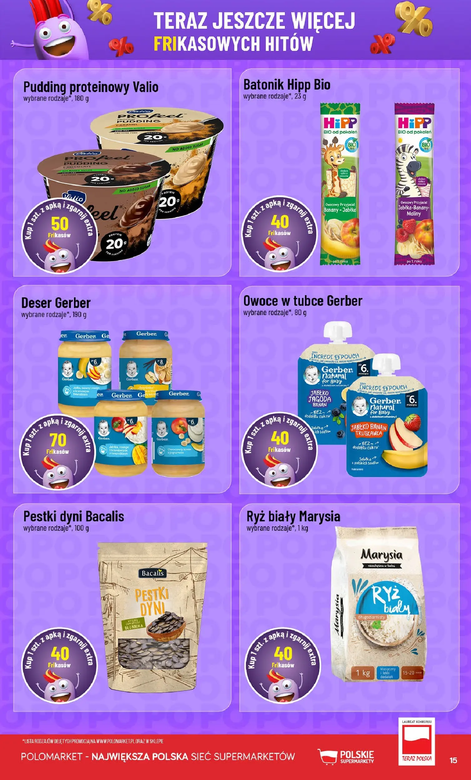 Nowa POLOmarket gazetka od jutra 24.06.2026 | Strona: 15 | Produkty: Banan, Banany, Ryż, Brzoskwinie