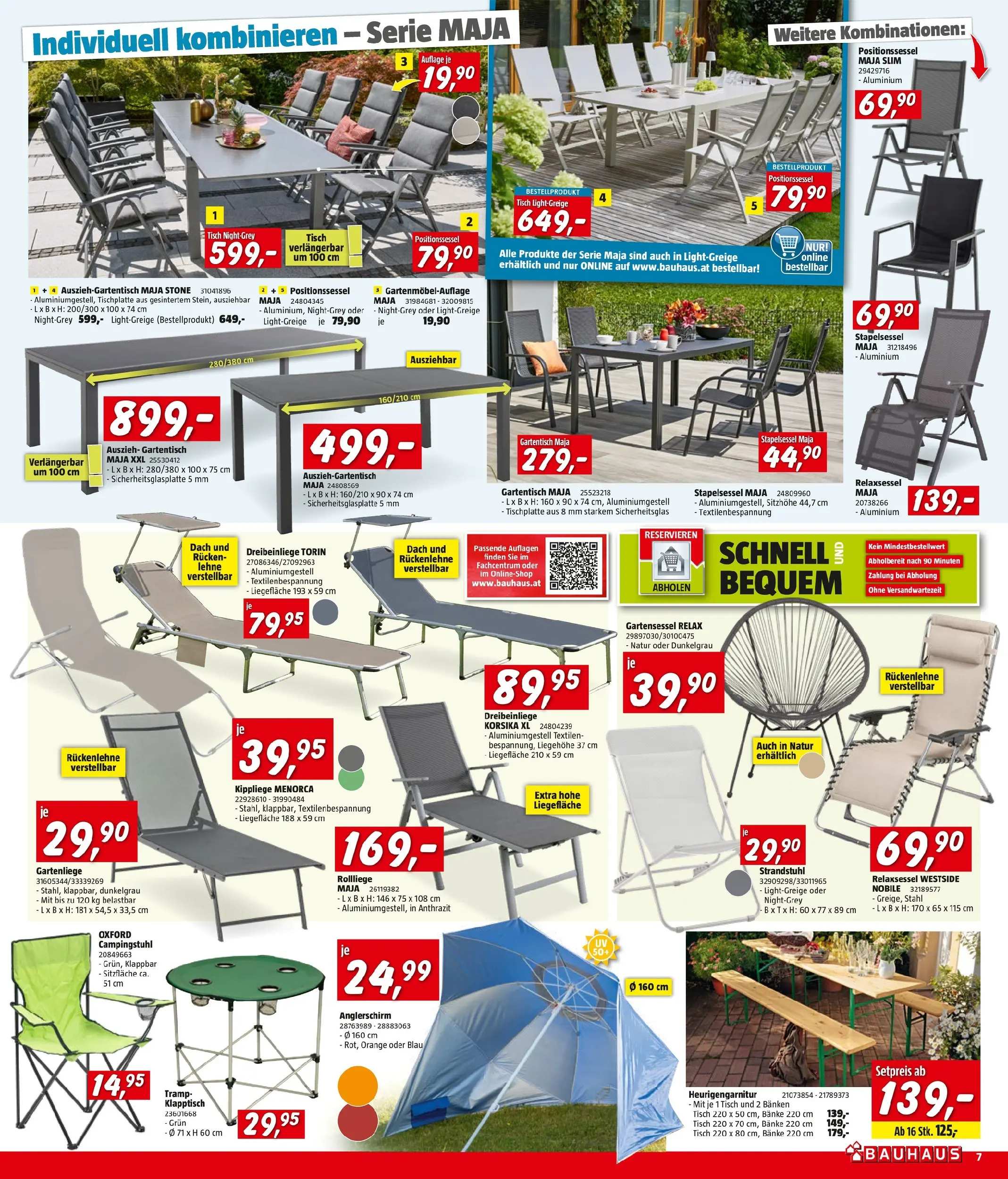 Bauhaus - BAUHAUS: Flugblatt von 23.06.2026 - Aktuelle Angebote | Seite: 7 | Produkte: Tisch