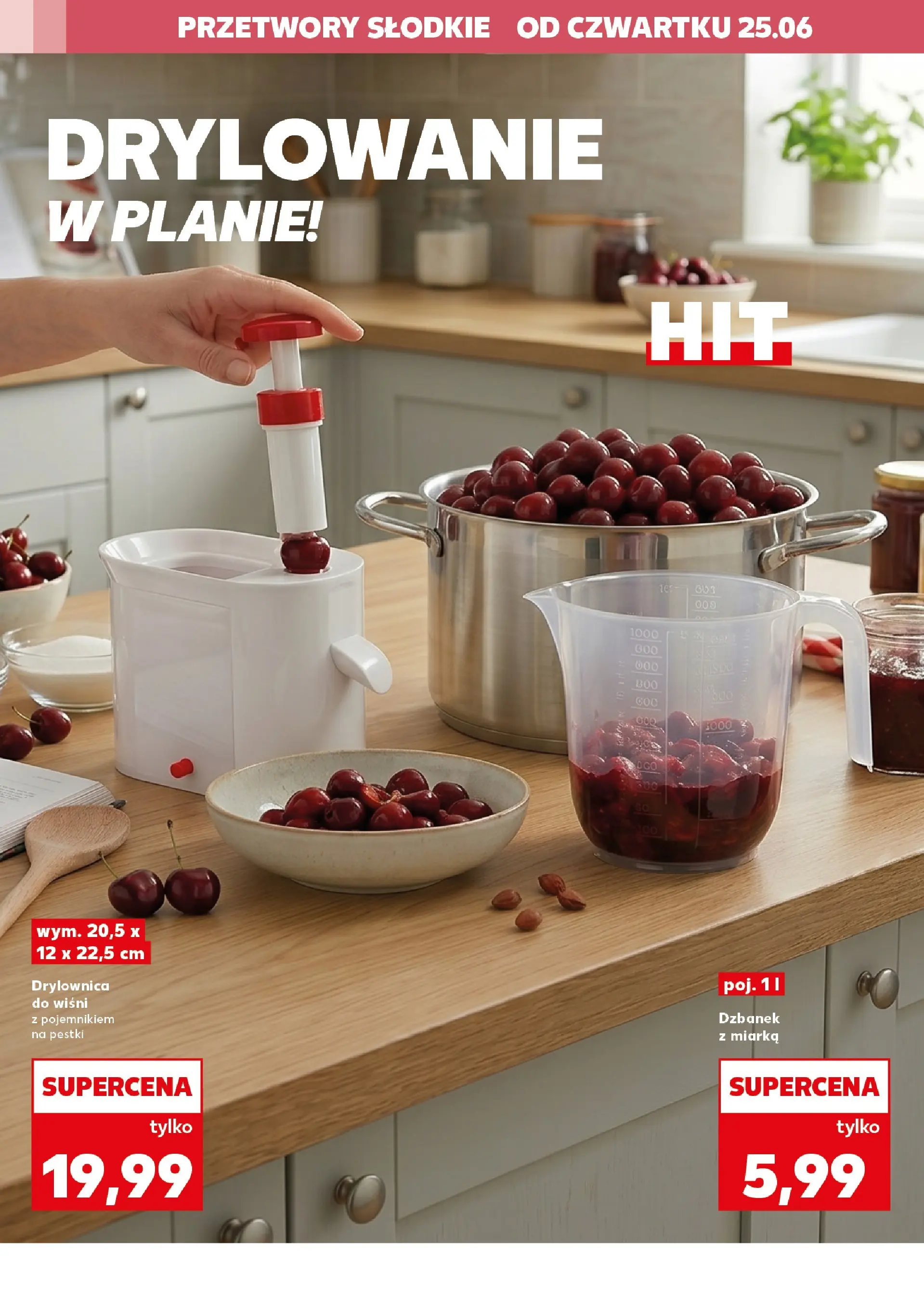 Kaufland gazetka - Gotowanie od 25.06.2026 - od jutra PDF | Strona: 6 | Produkty: Drylownica do wiśni, Dzbanek